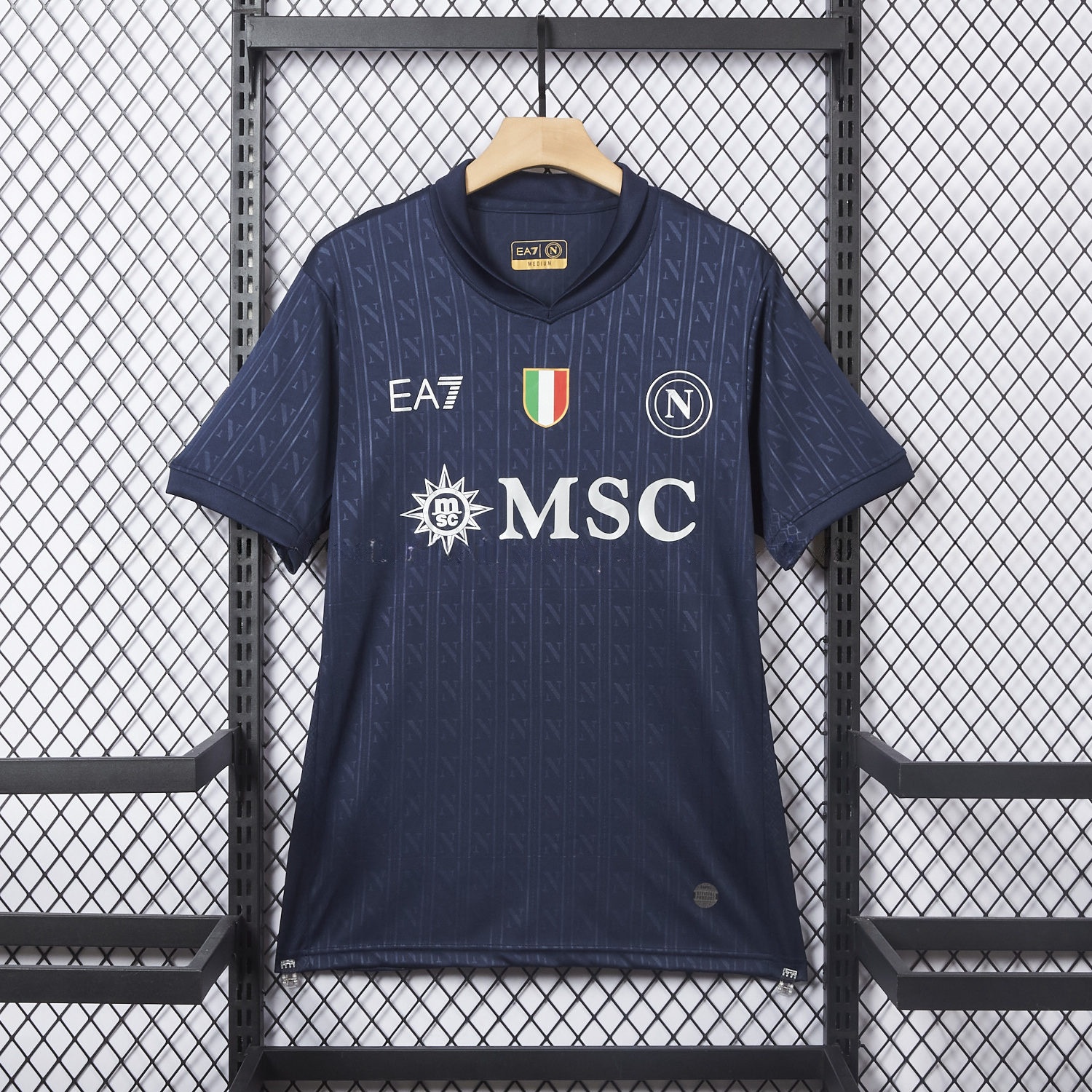 Napoli 25-26 European Third Deep Blue Jersey - Fans Version - ReplicasJersey