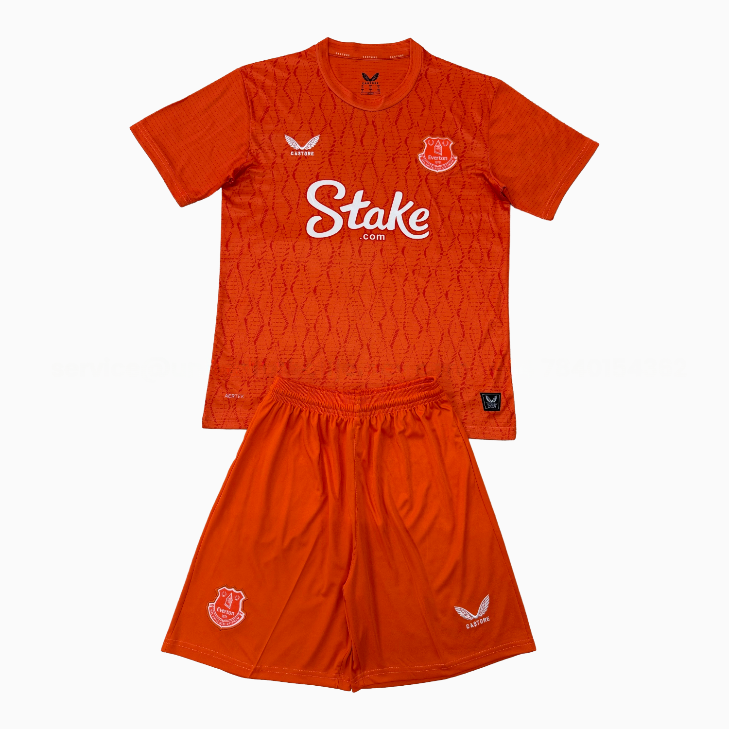 Everton 25-26 Orange Goalkeeper Men's Adult Jersey Set - Fans Version - ReplicasJersey