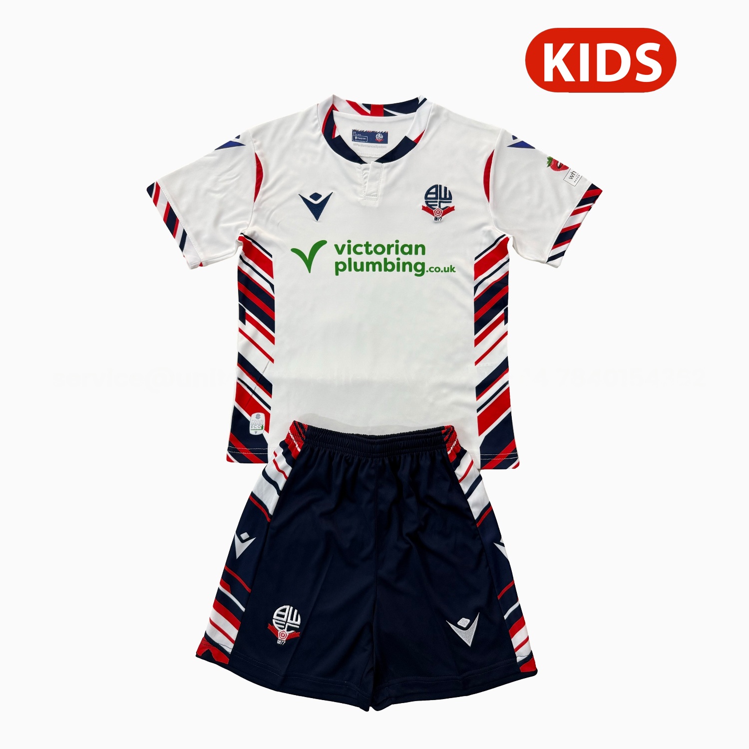 Bolton Wanderers 25-26 Home Kids Kit - ReplicasJersey