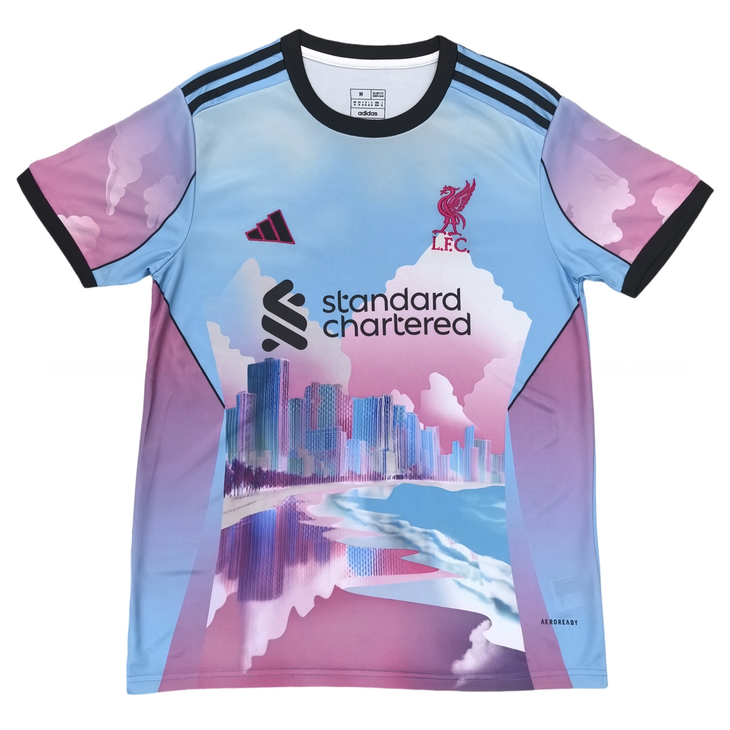 Liver.pool 25-26 Pink And Blue City Special Jersey - Fans Version - ReplicasJersey