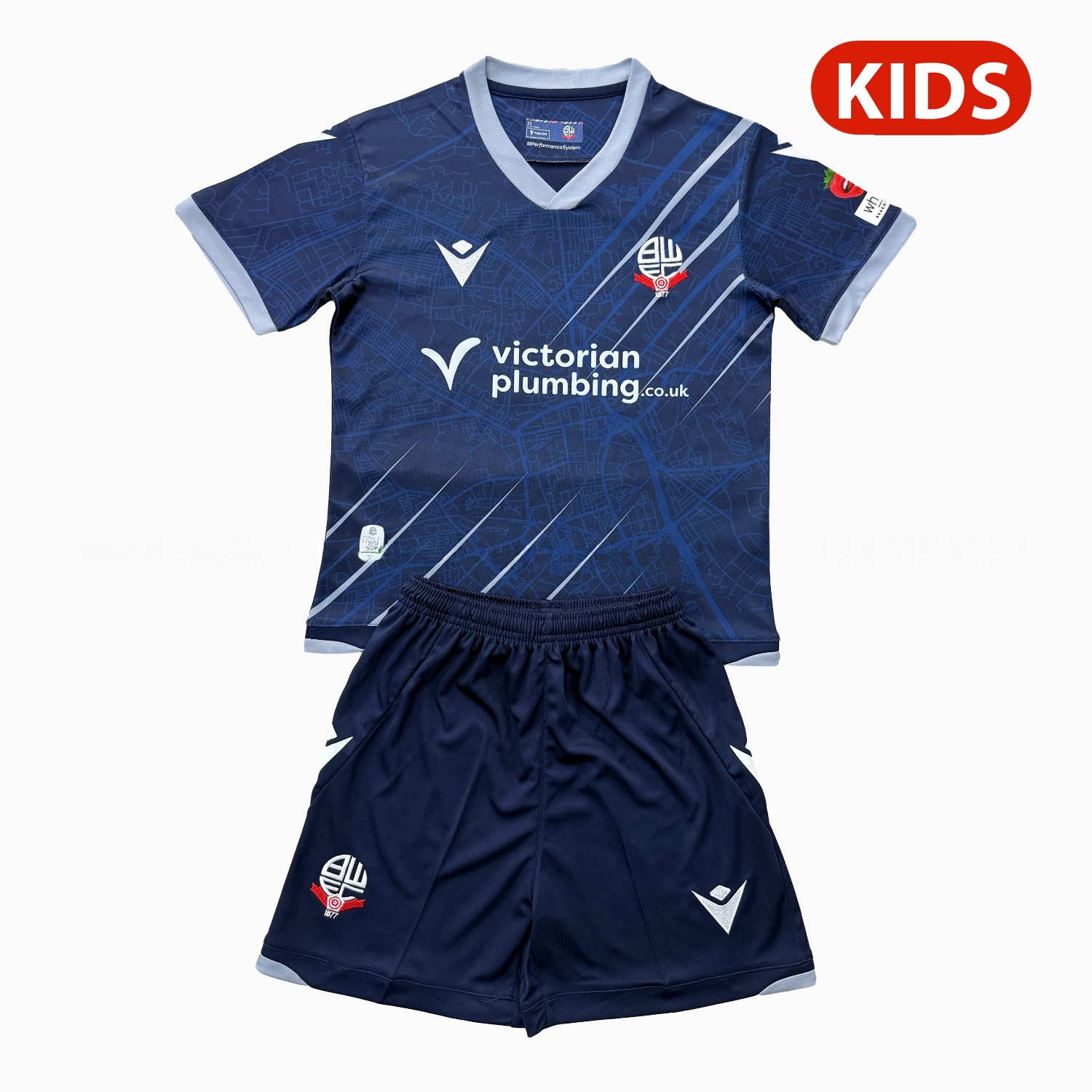 Bolton Wanderers 25-26 Away Kids Kit - ReplicasJersey