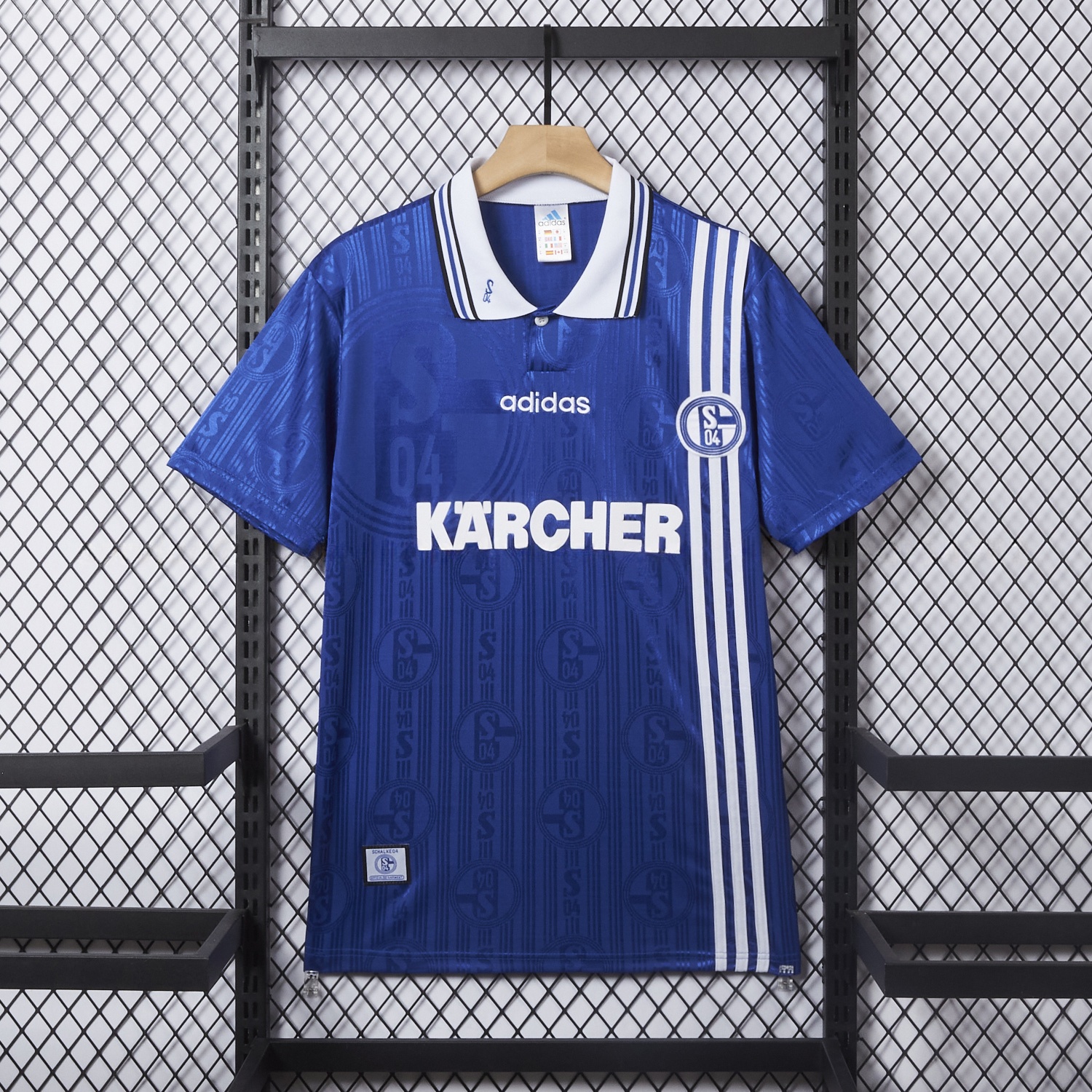 Retro Schalke 04 1996-97 Home Jersey - ReplicasJersey