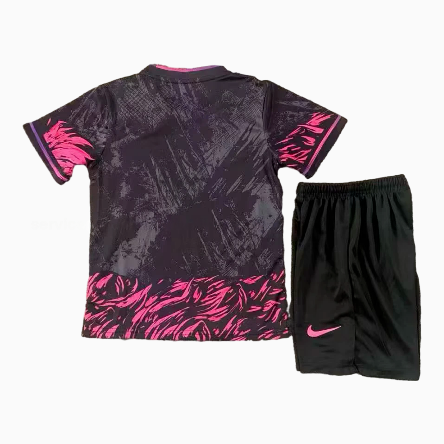 Barcelona 25-26 Pink Lion Black Special Kids Kit - ReplicasJersey