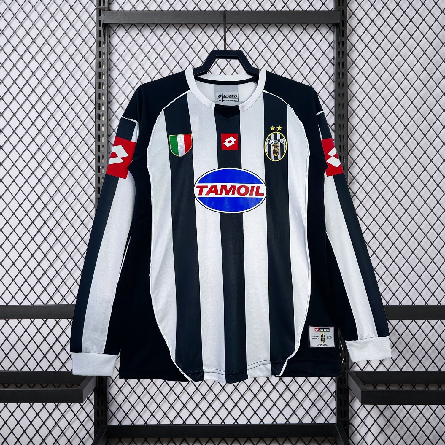 Retro Juventus 2002-03 European Home Long Sleeves Jersey - ReplicasJersey