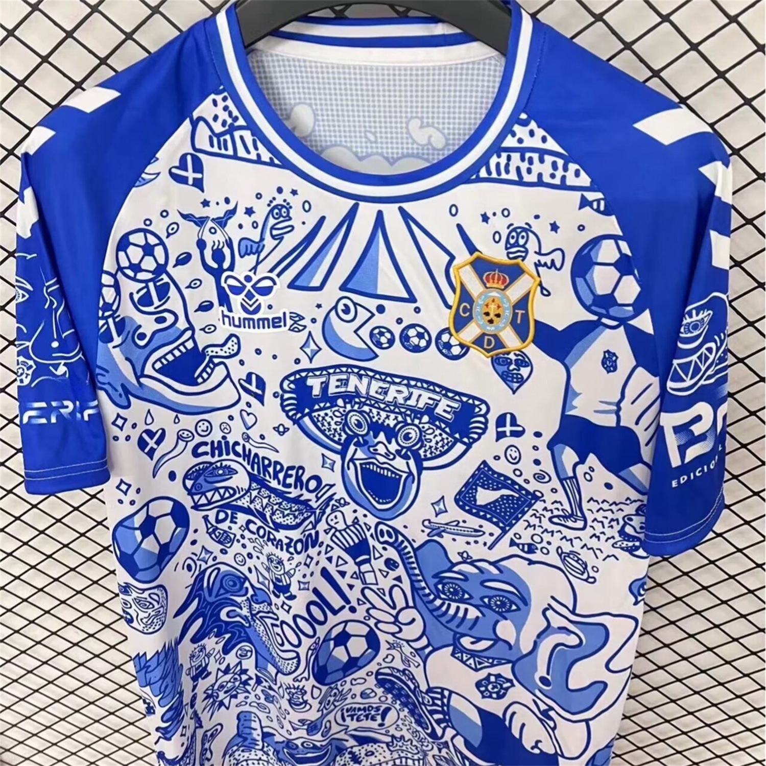 Tenerife 25-26 Blue Graffiti Special Edition Jersey - Fans Version - ReplicasJersey