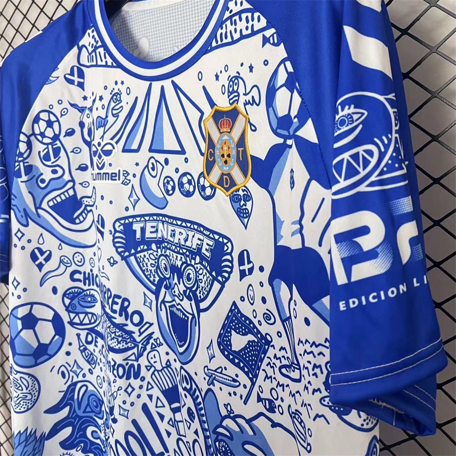 Tenerife 25-26 Blue Graffiti Special Edition Jersey - Fans Version - ReplicasJersey