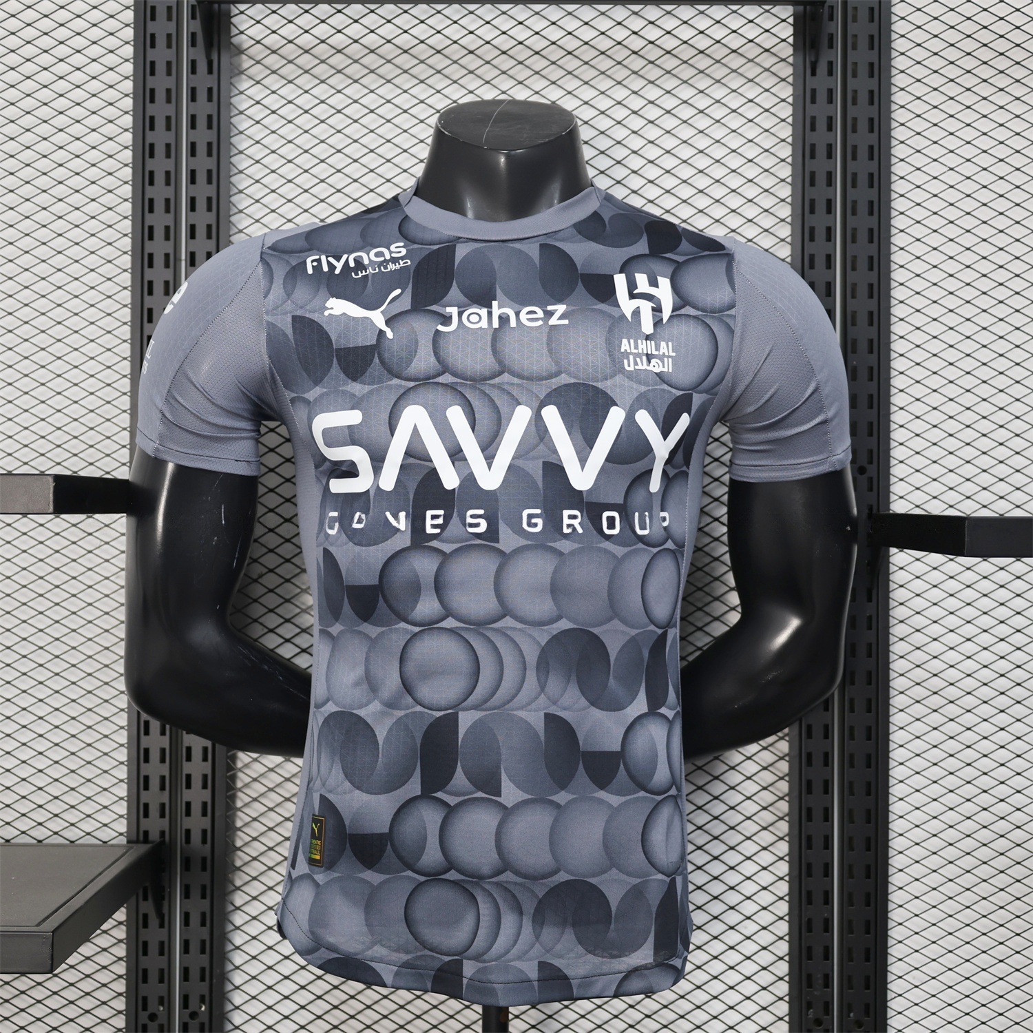 Al Hilal Riyadh Crescent 25-26 Third Grey Jersey - Player Version - ReplicasJersey