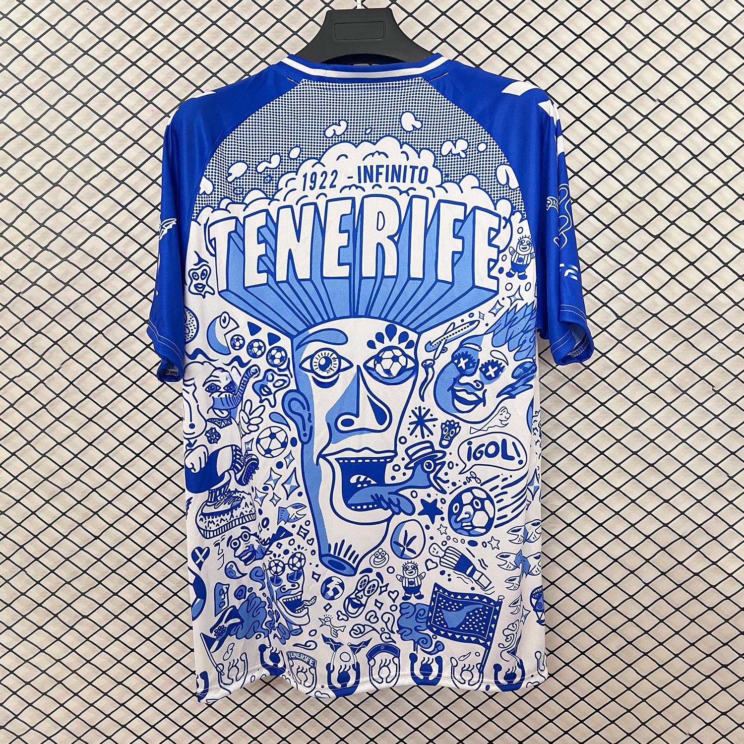 Tenerife 25-26 Blue Graffiti Special Edition Jersey - Fans Version - ReplicasJersey
