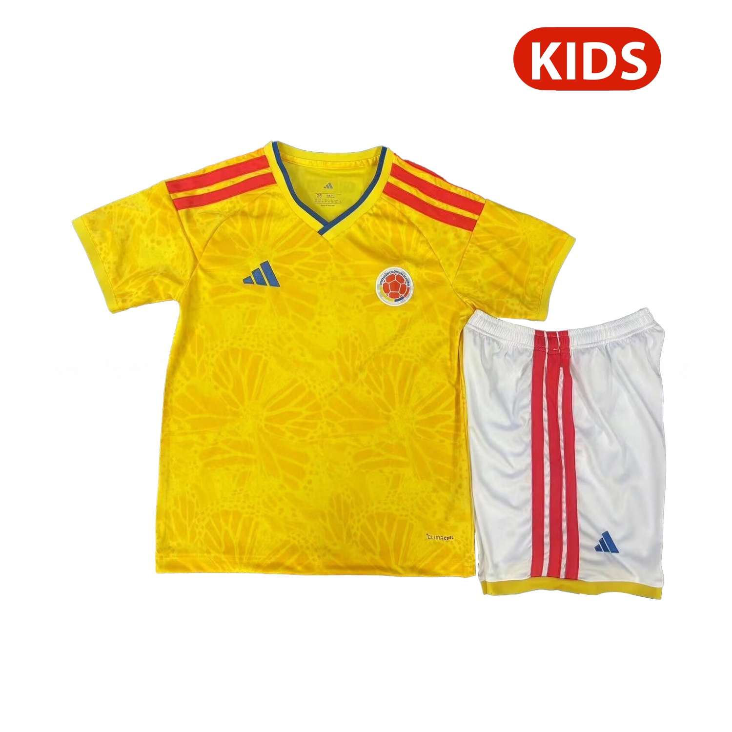 Colombia 2026 Home (Leaked Version) Kids Kit - ReplicasJersey