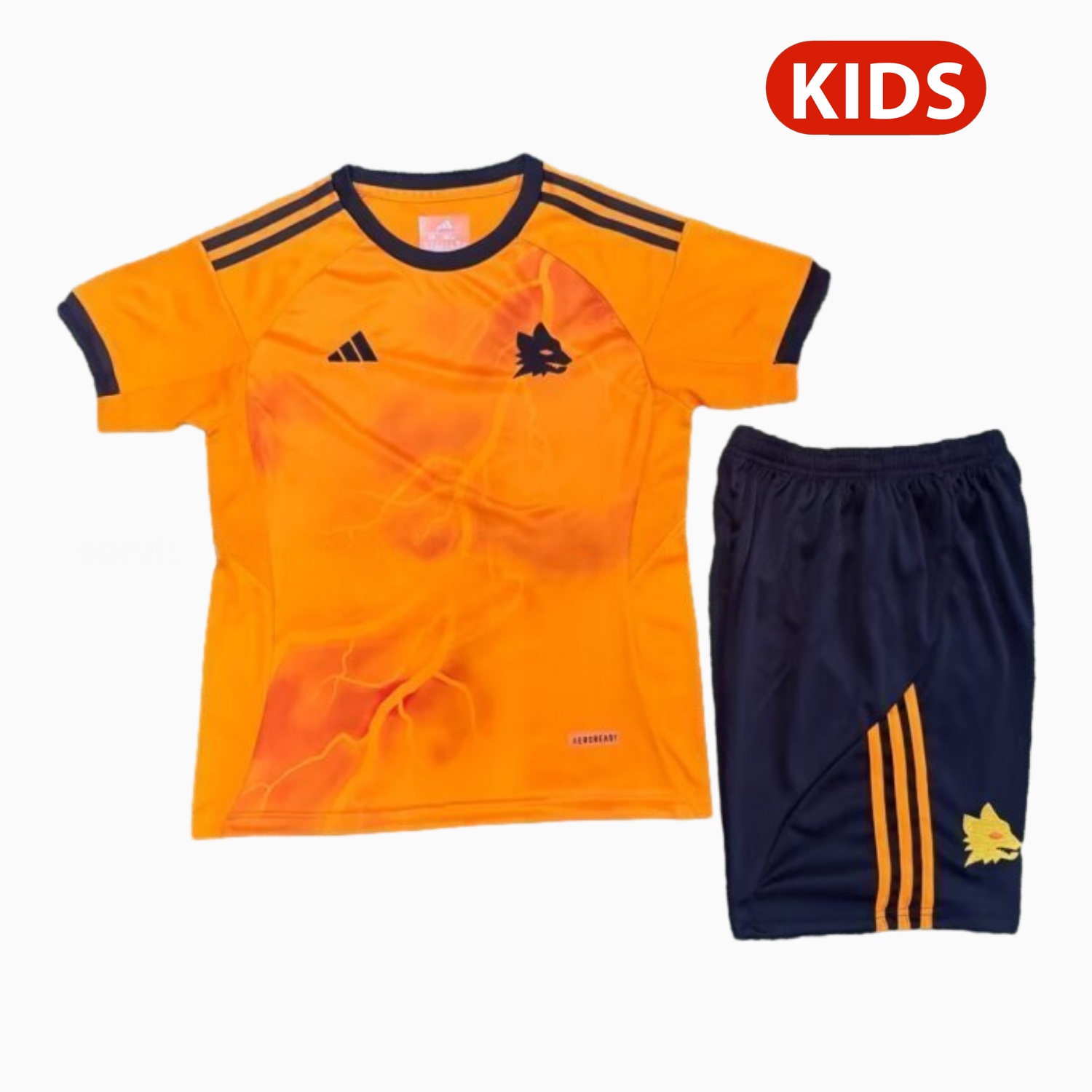 AS Roma 25-26 Away Unsponsored Kids Kit - ReplicasJersey