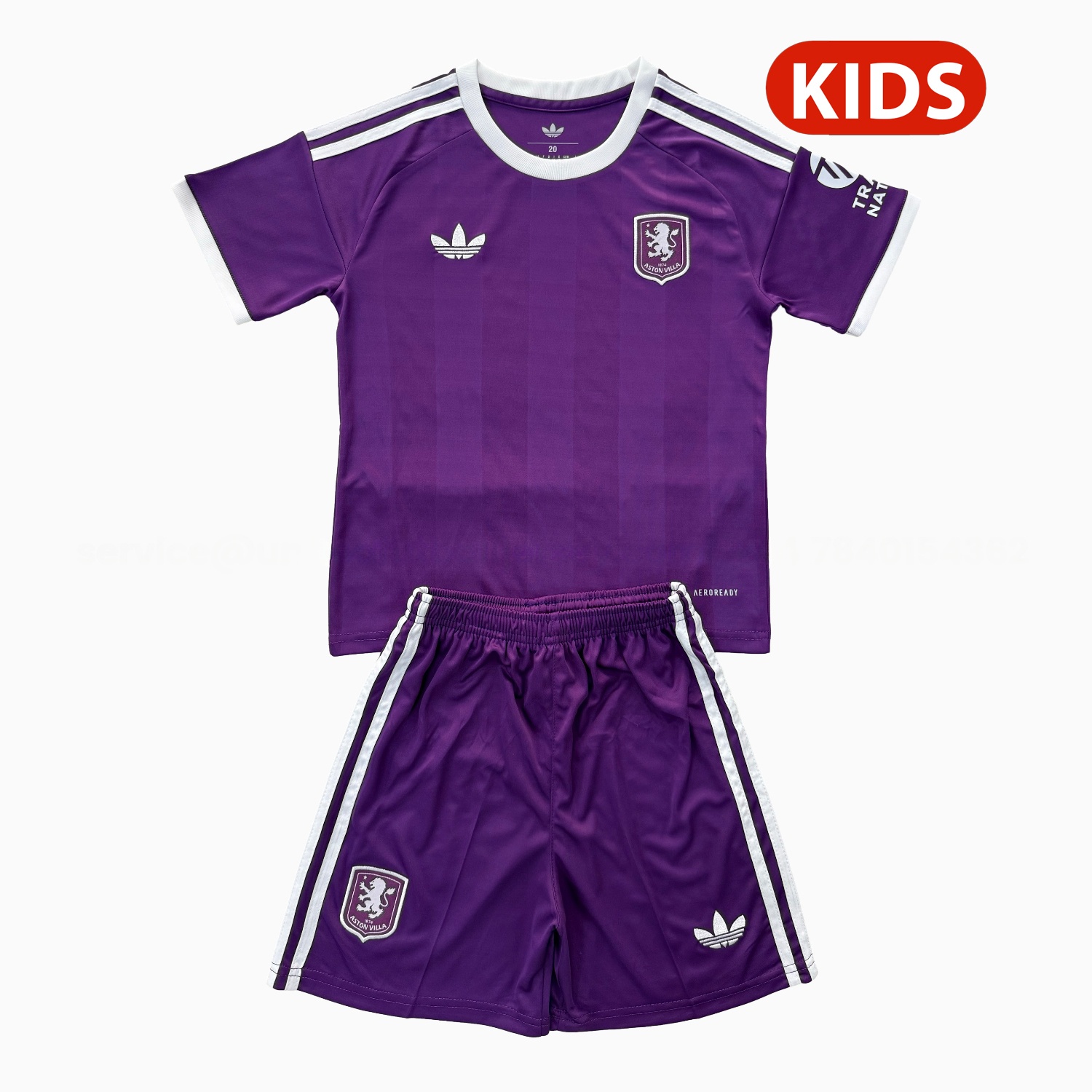 Aston Villa 25-26 Purple Goalkeeper Kids Kit - ReplicasJersey