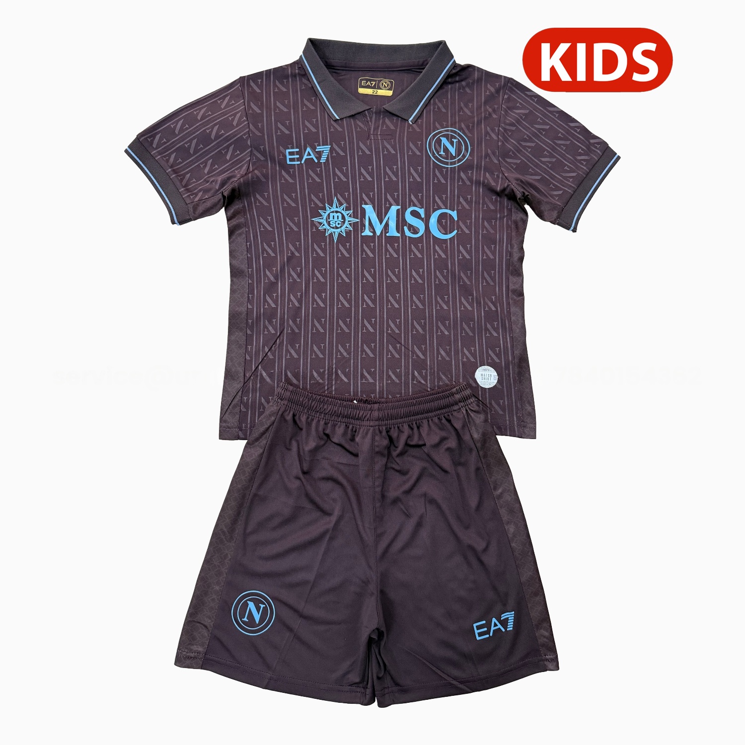 Napoli 25-26 Third Kids Kit - ReplicasJersey