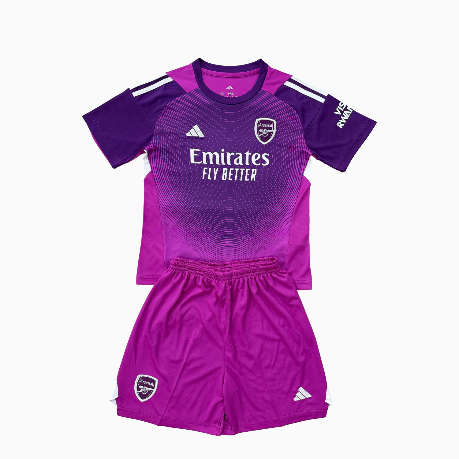 Arsenal 25-26 Purple Goalkeeper Men's Adult Jersey Set - Fans Version - ReplicasJersey