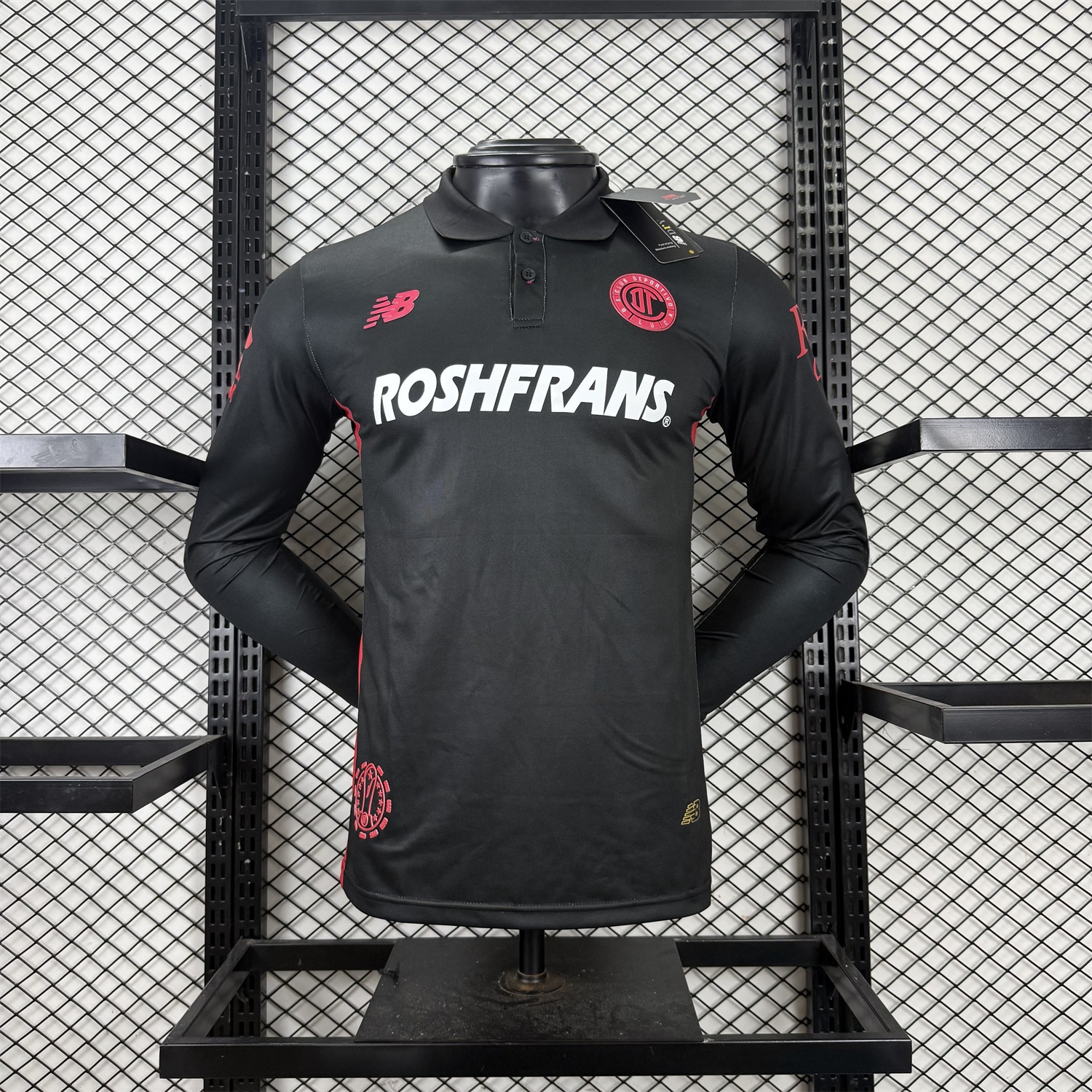 Toluca 25-26 Third Black Long Sleeves Jersey - Player Version - ReplicasJersey
