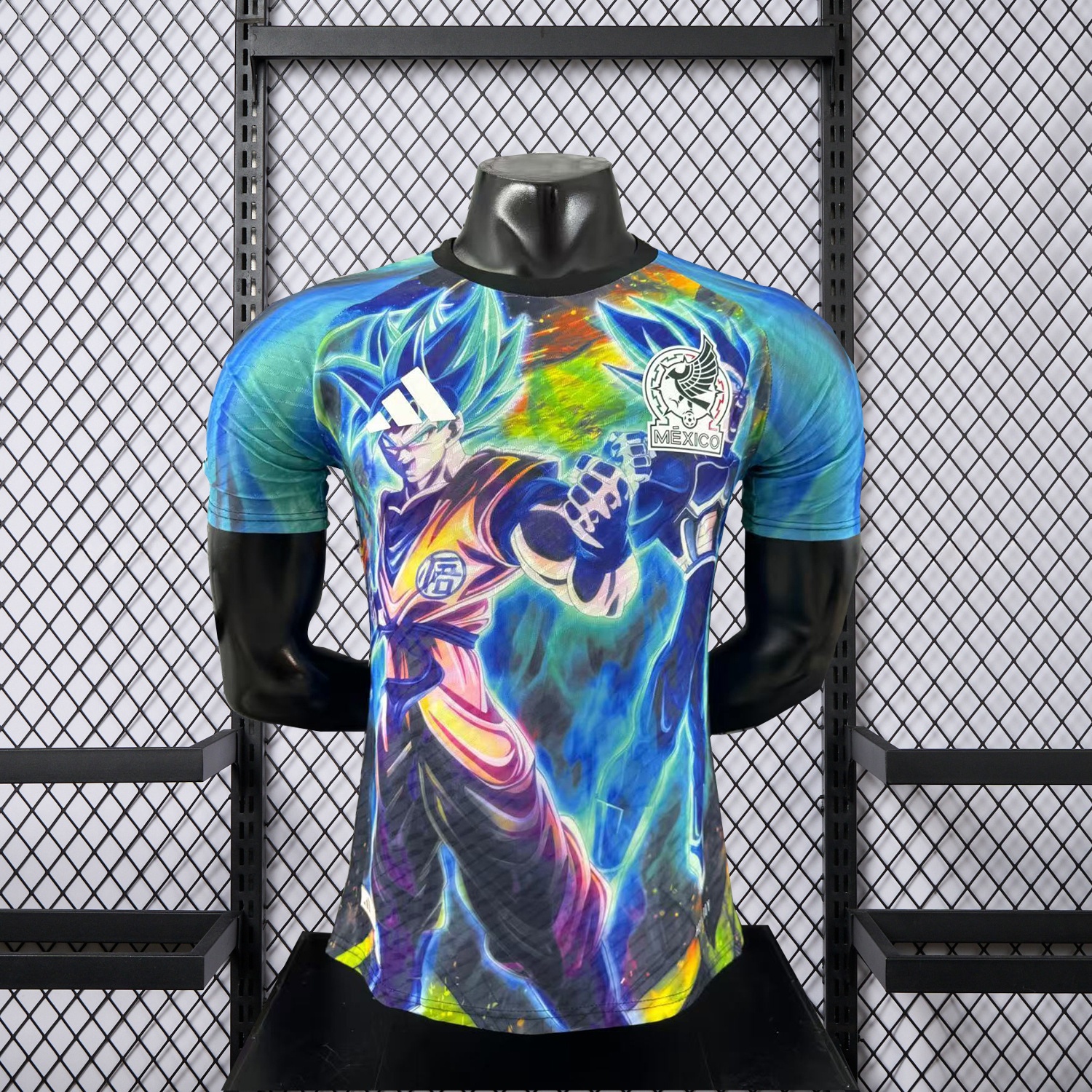 Mexico 25-26 Dragon Ball Goku And Bejita Special Jersey - Player Version - ReplicasJersey