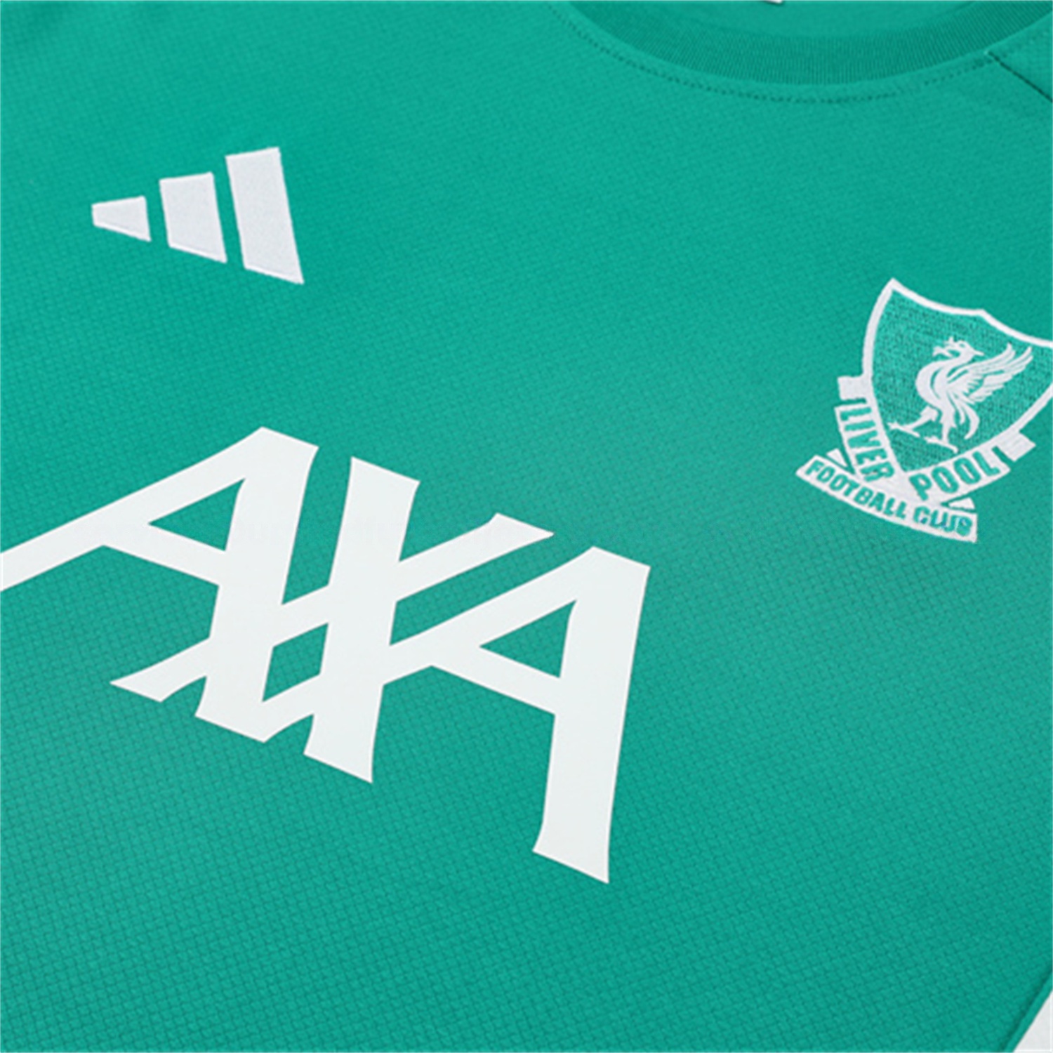 Liver.pool 25-26 Short-Sleeve Training Set - Green Top & Black Shorts - ReplicasJersey