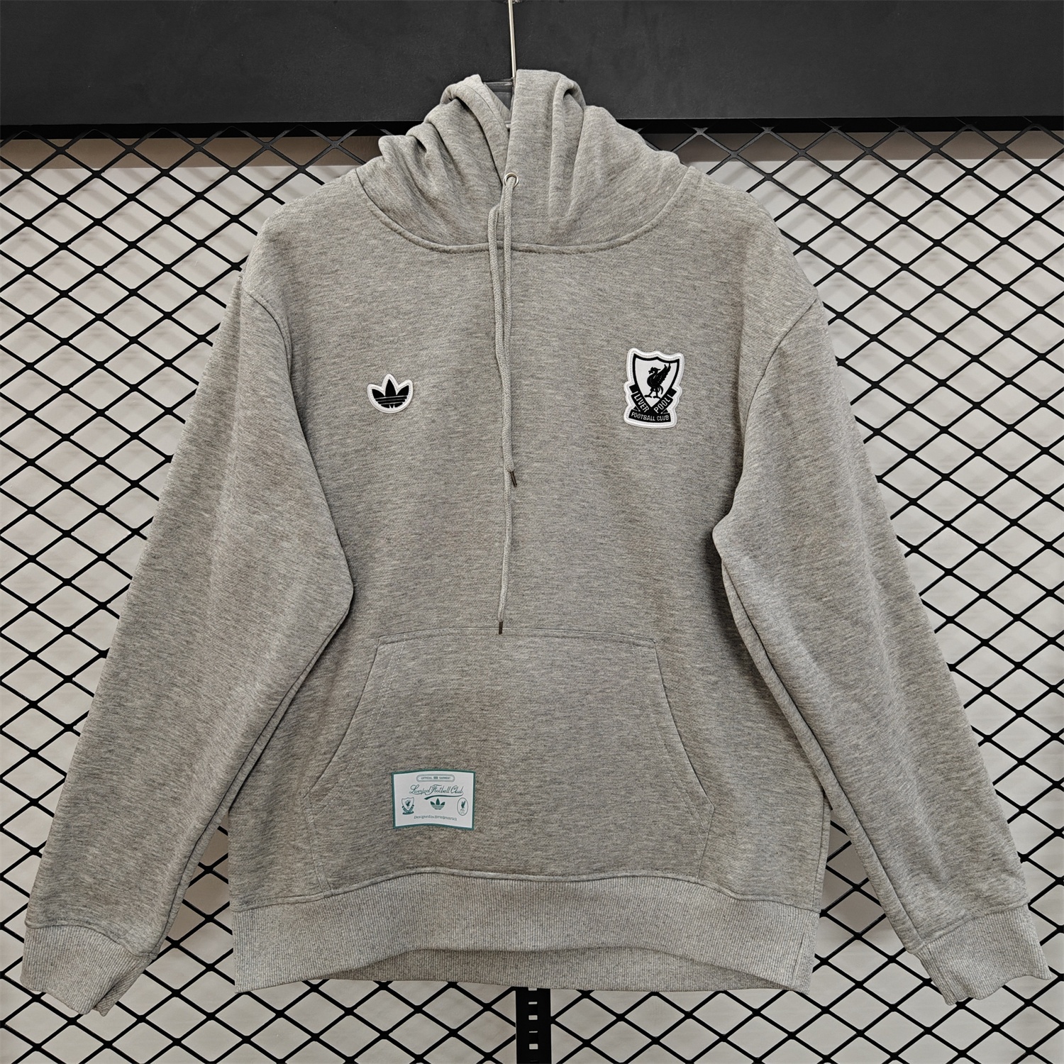 Liver.pool 25-26 Originals Terrace Icon White Team Logo Unisex Pullover Hoodie - ReplicasJersey