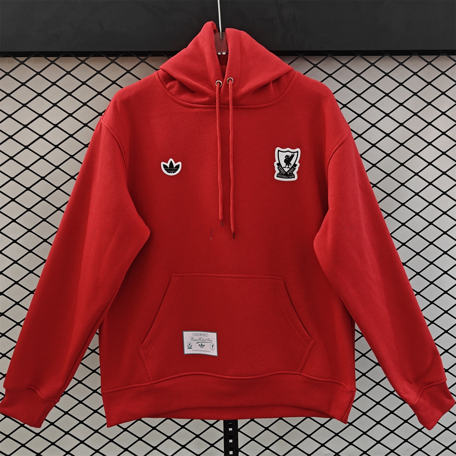 Liver.pool 25-26 Originals Terrace Icon White Team Logo Unisex Pullover Hoodie - ReplicasJersey