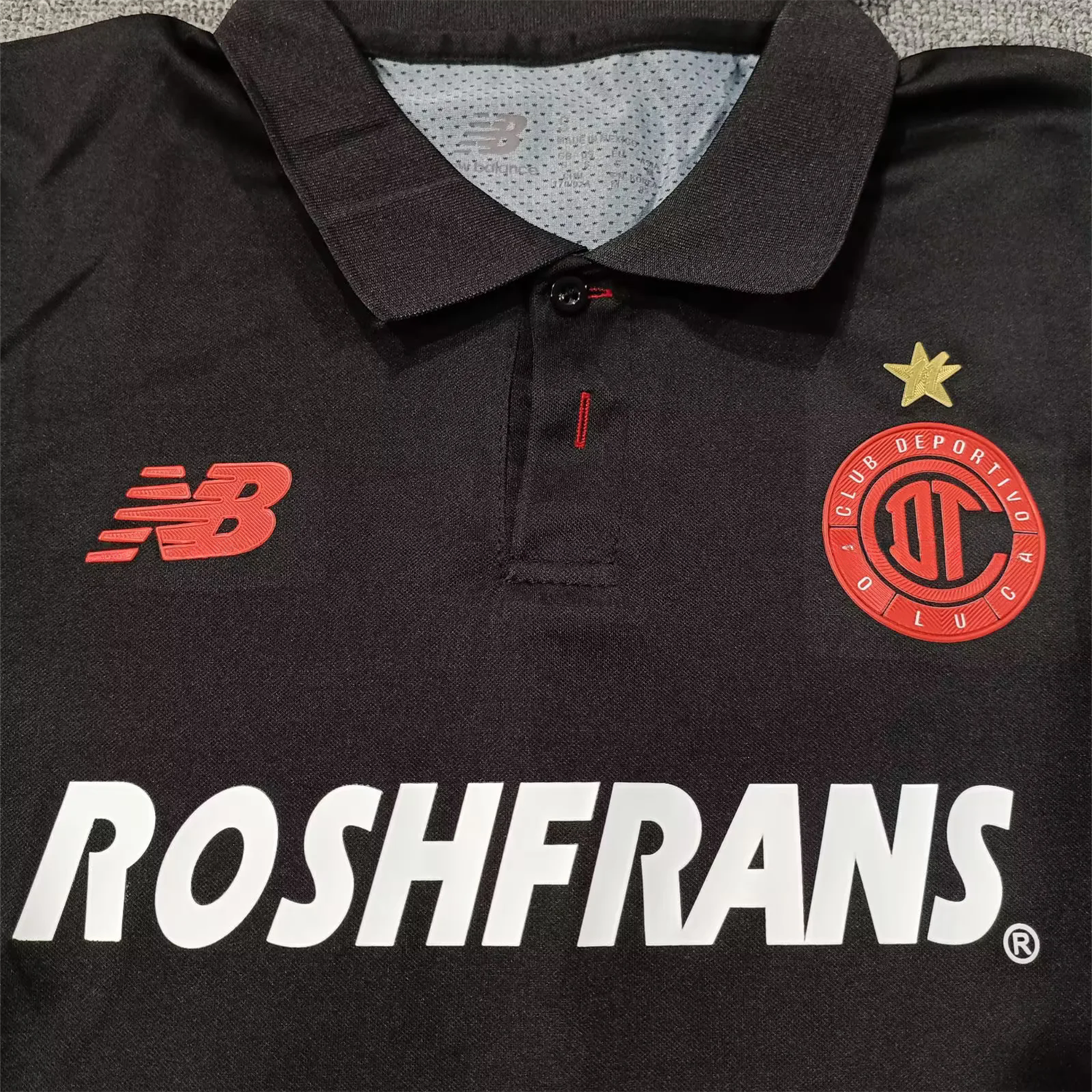 Toluca 25-26 Third Black Long Sleeves Jersey with Star - Player Version - ReplicasJersey