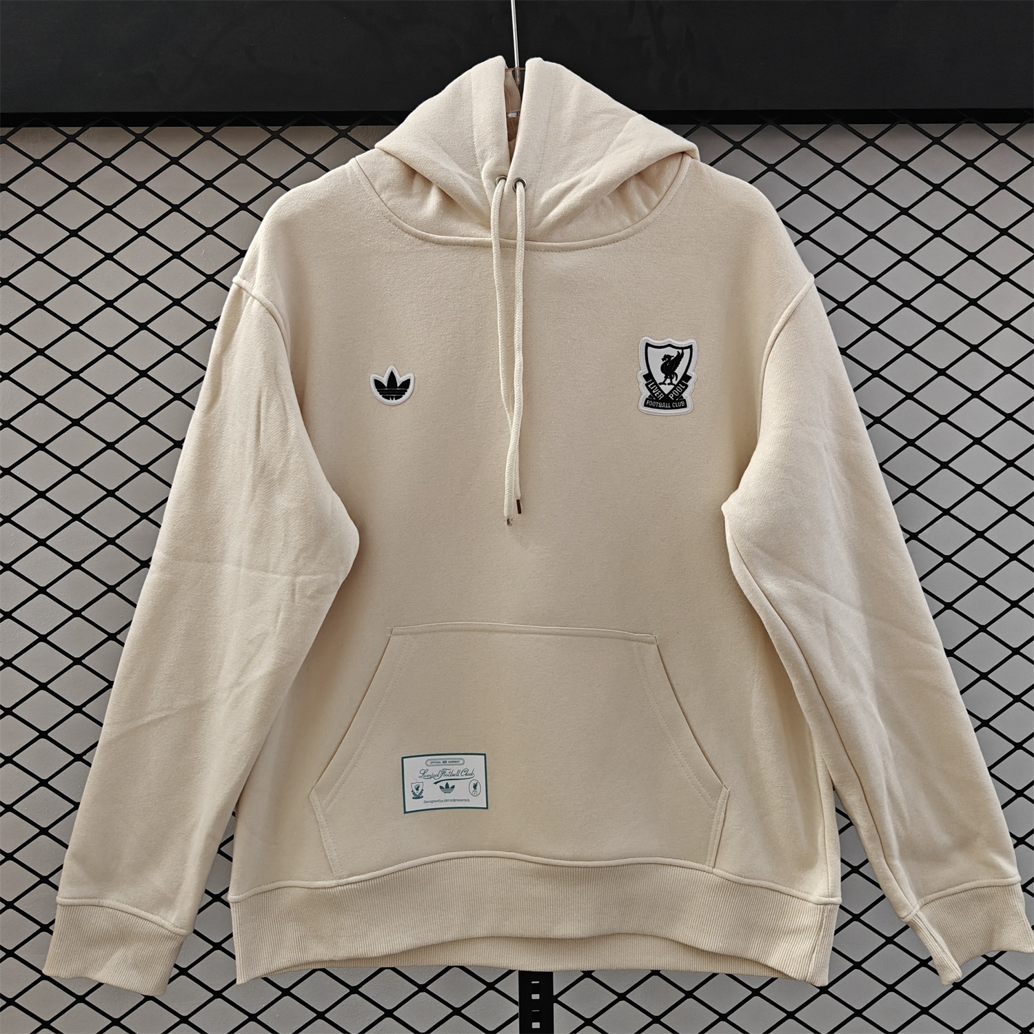 Liver.pool 25-26 Originals Terrace Icon White Team Logo Unisex Pullover Hoodie - ReplicasJersey