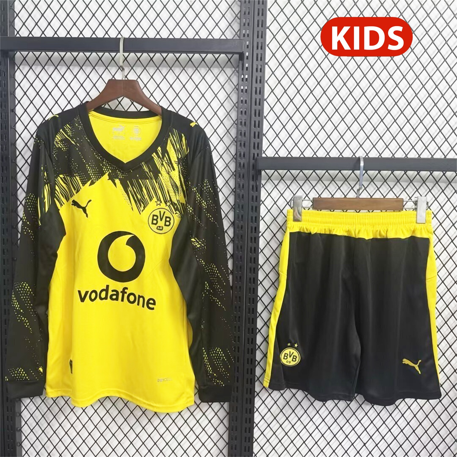 Dortmund 25-26 Home Long Sleeves Kids Kit - ReplicasJersey