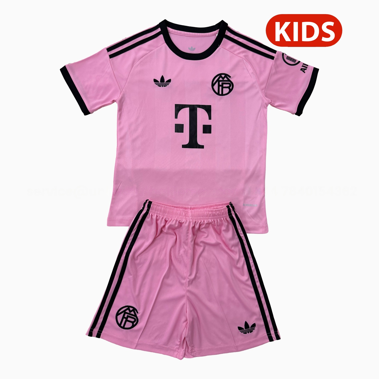 Bayern Munich 25-26 Pink Goalkeeper Kids Kit - ReplicasJersey
