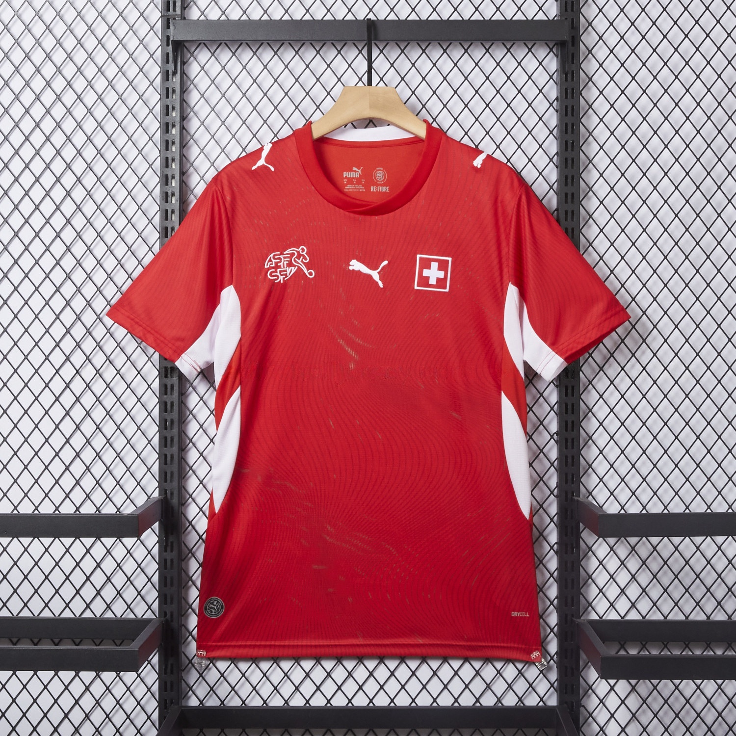 Switzerland 25-26 Home (Informal-release Version) Red Jersey - Fans Version - ReplicasJersey