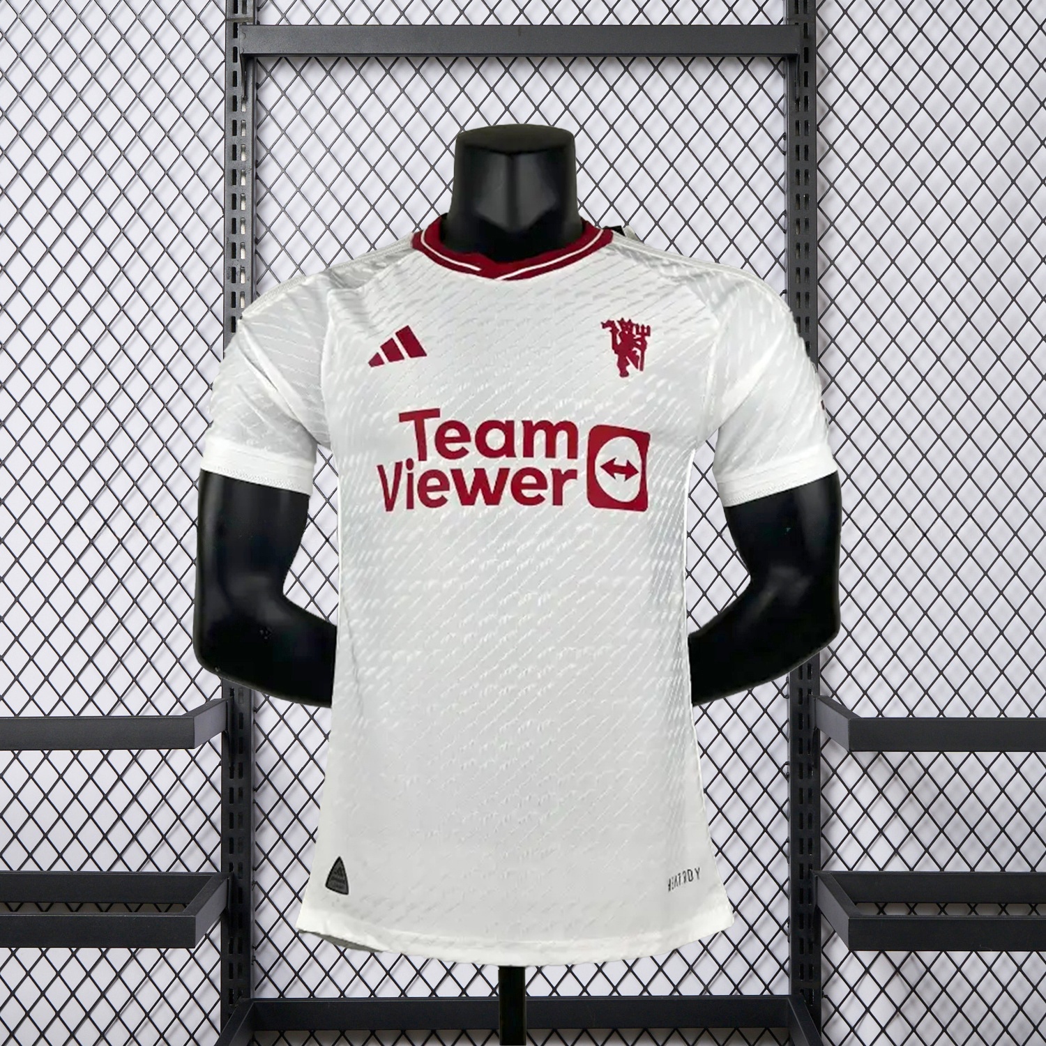Retro Manchester United 2023-24 Away White Jersey - Player Version - ReplicasJersey
