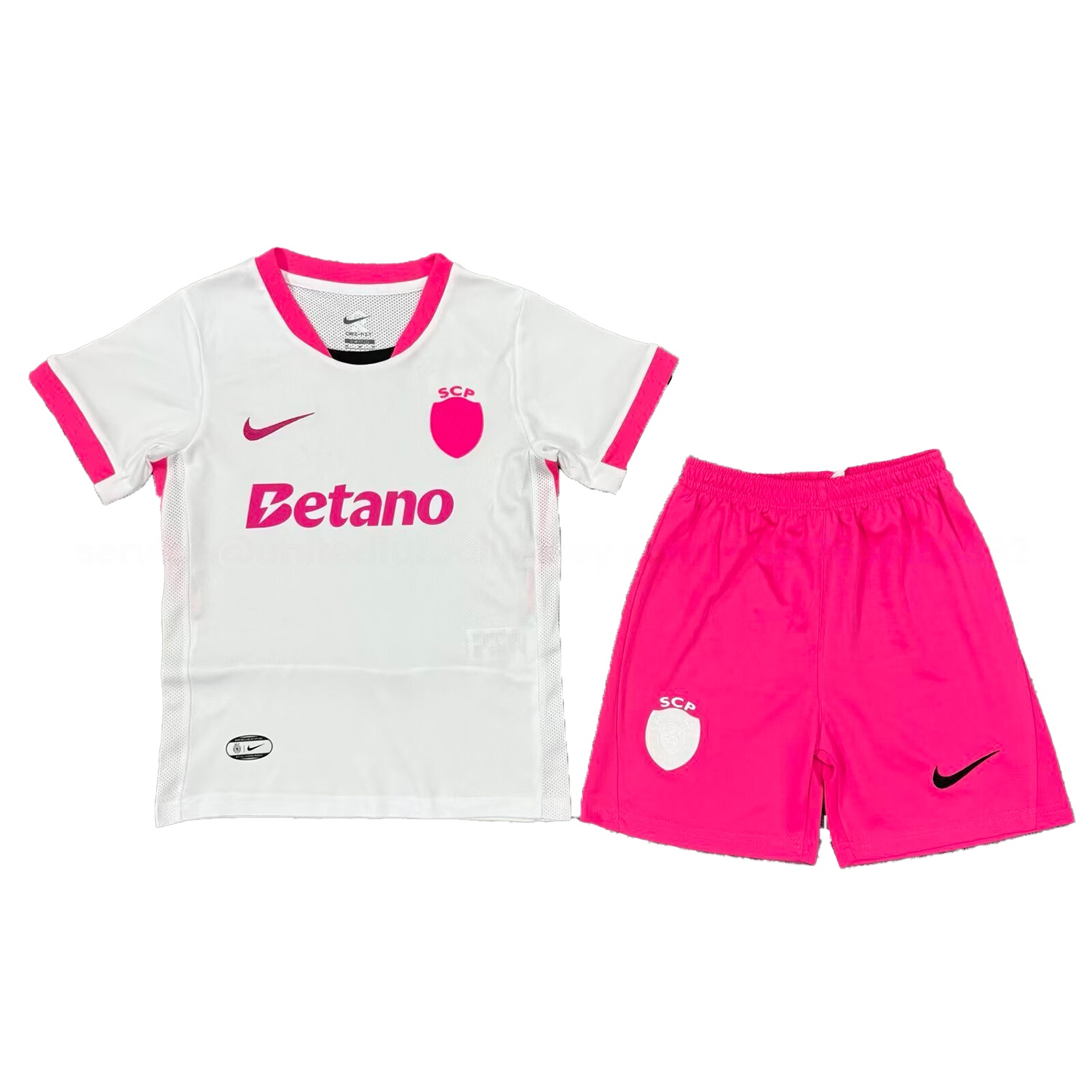 Sporting CP 25-26 Pink And White Special Kids Kit - ReplicasJersey