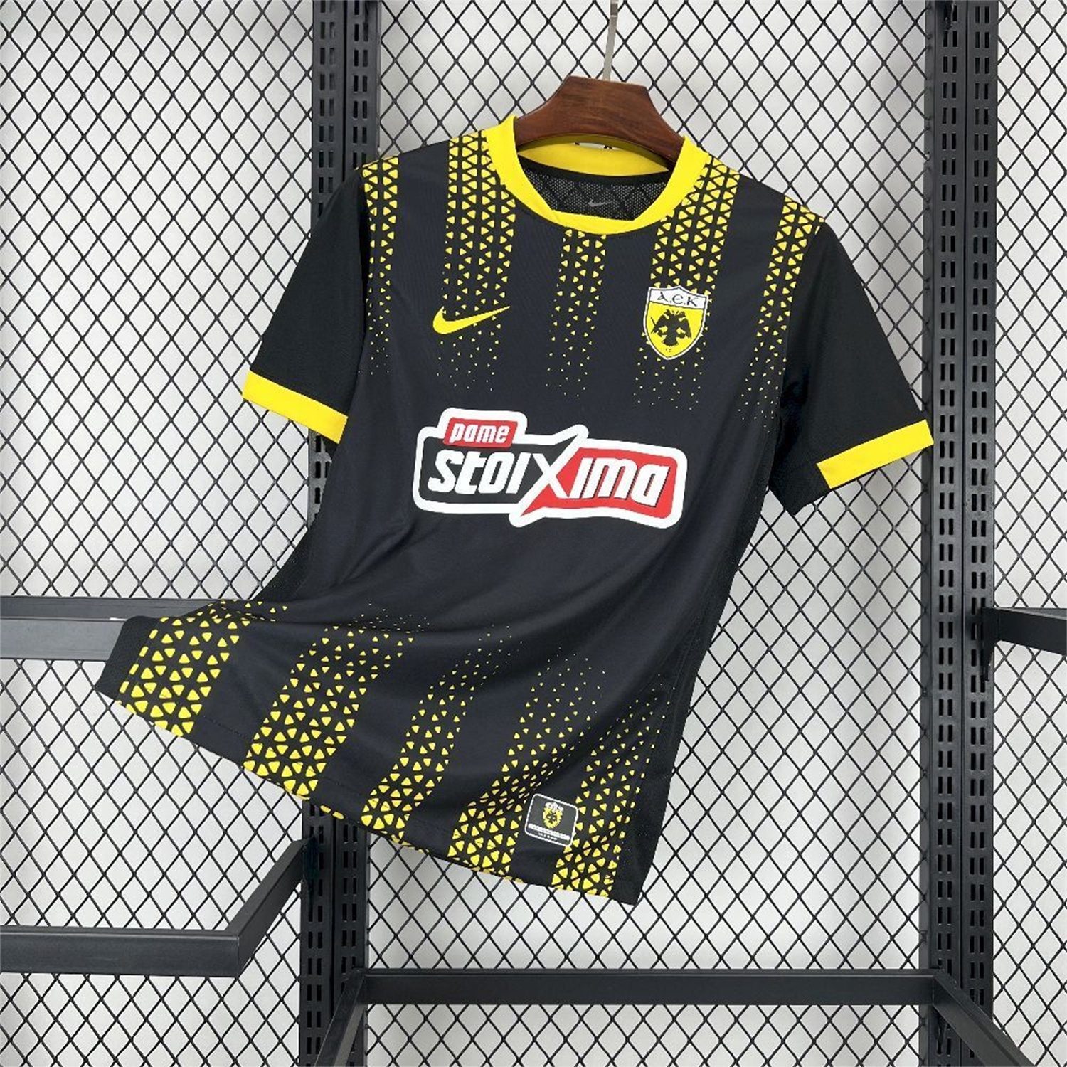 AEK Athens 25-26 Away Black Jersey - Fans Version - ReplicasJersey