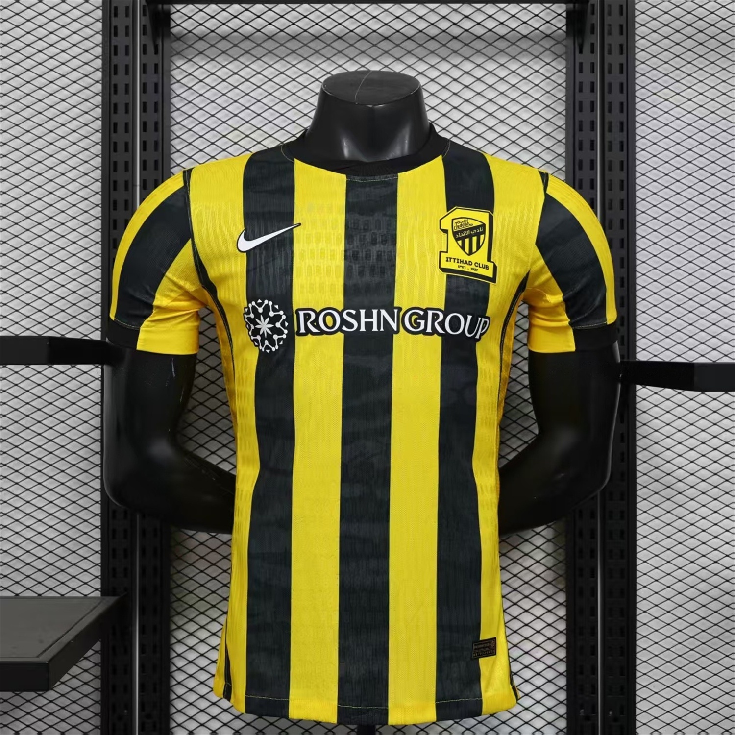 Al Ittihad Jeddah United 25-26 Home Yellow New Sponsors Jersey - Player Version - ReplicasJersey