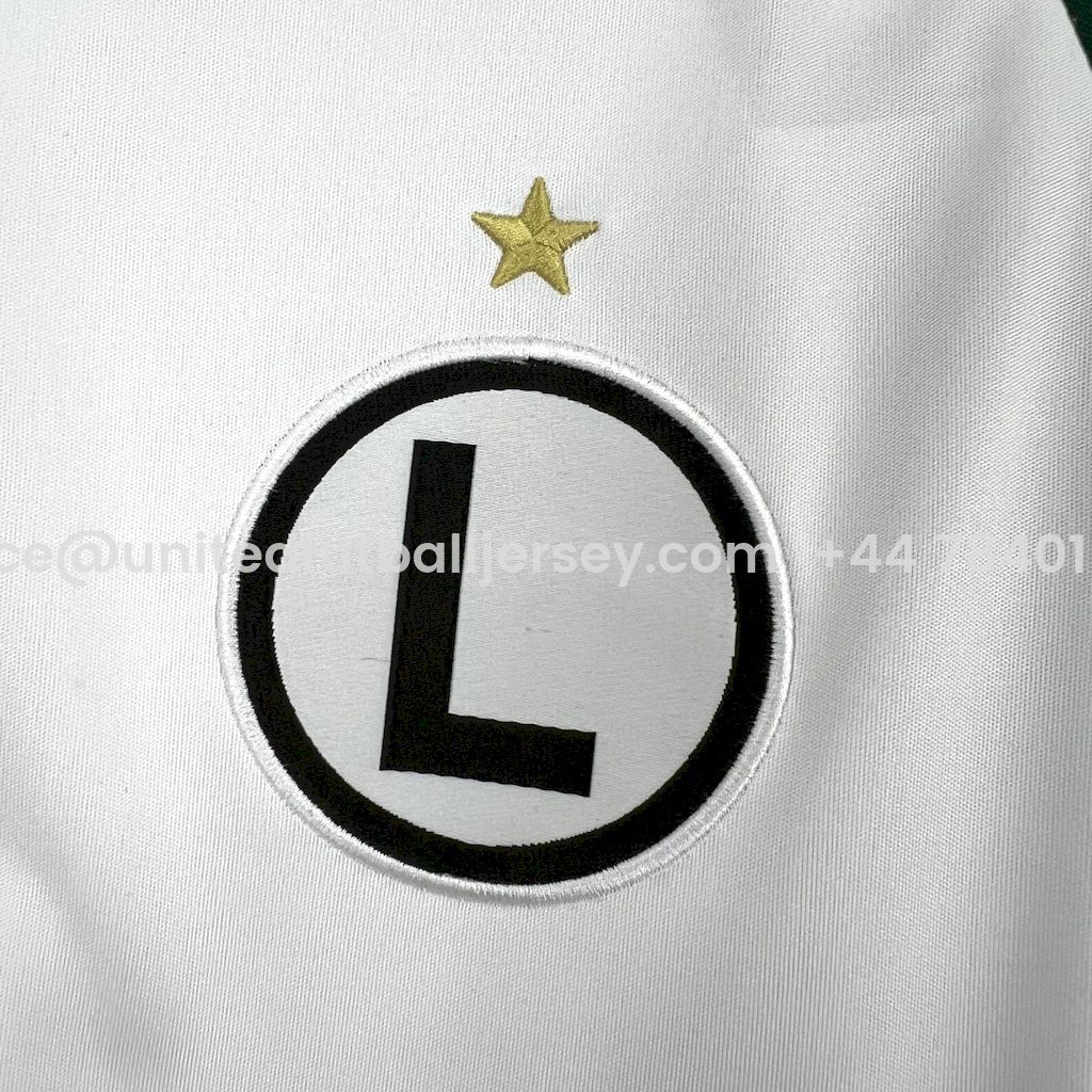 Legia Warszawa 25-26 Home White Jersey - Fans Version - ReplicasJersey