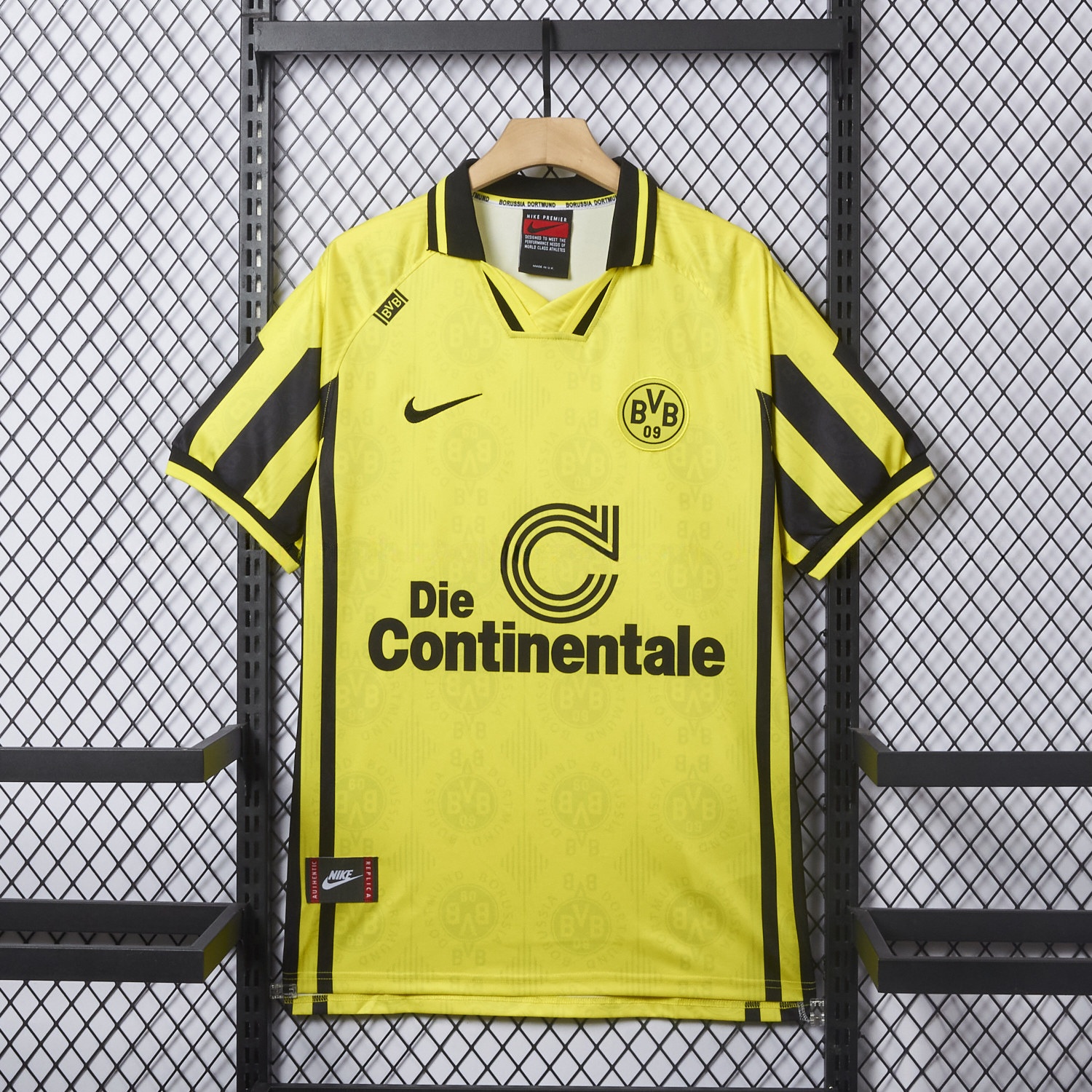 Retro Dortmund 1996-97 Home Jersey - ReplicasJersey