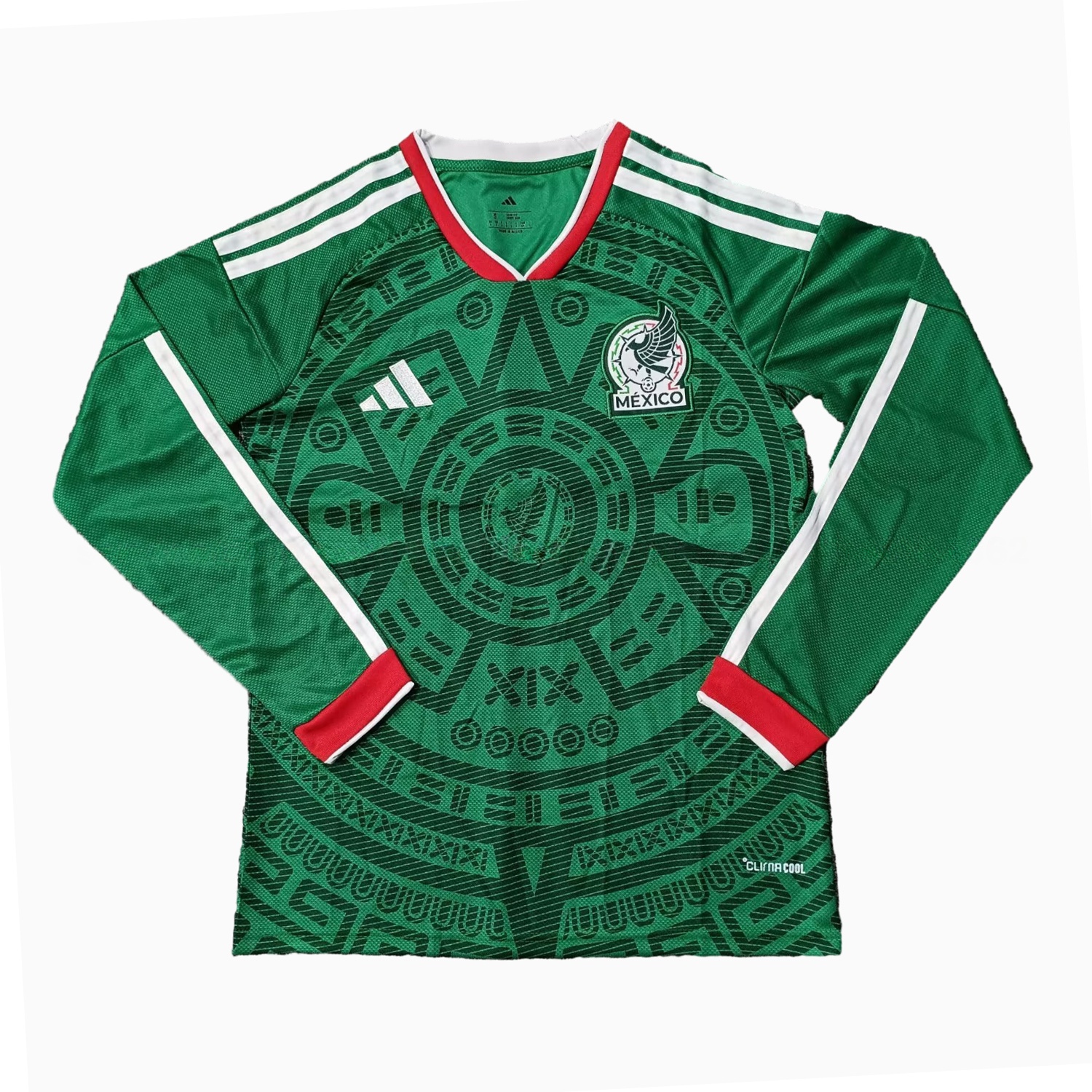 Mexico 25-26 Home Long Sleeves Jersey (Leaked Version) - Fans Version - ReplicasJersey