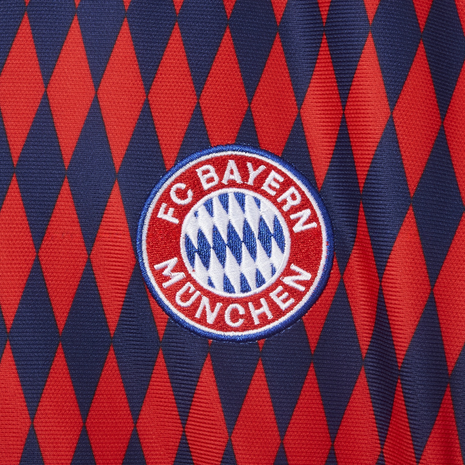 Bayern Munich 25-26 Trefoil Retro Style Red And Deep Blue Jersey - Fans Version - ReplicasJersey