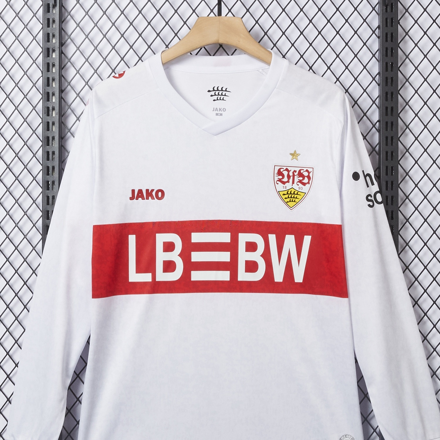 VfB Stuttgart 25-26 European Home Long Sleeves Jersey - Fans Version - ReplicasJersey