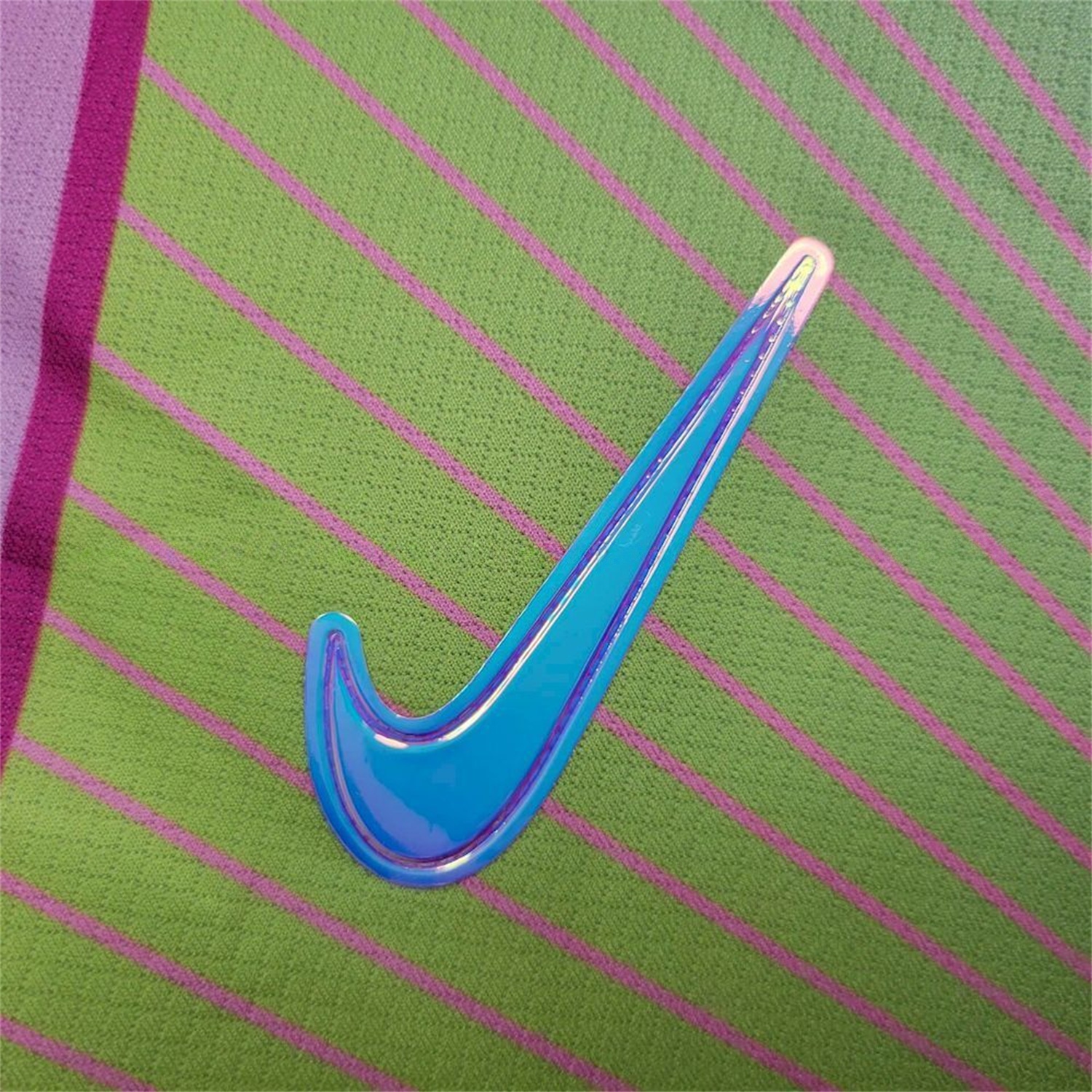 Barcelona 25-26 T90 Pink Lines Green And Blue Gradient Special Jersey - Fans Version - ReplicasJersey