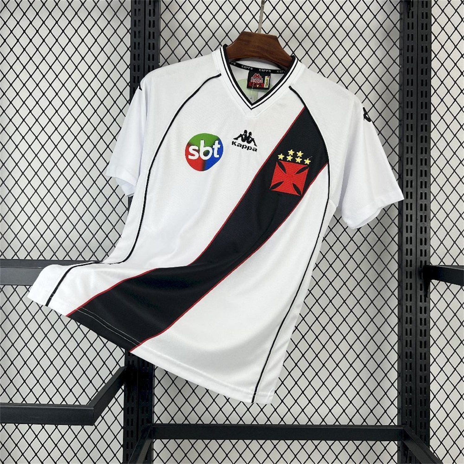 Retro Vasco da Gama 2000-01 Away White Jersey - ReplicasJersey