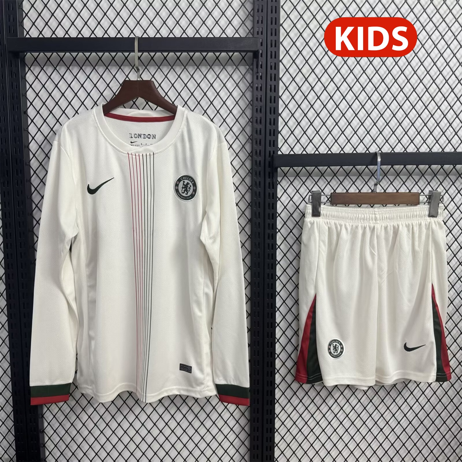 C.H.E.L.S.E.A 25-26 Away Long Sleeves Unsponsored Kids Kit - ReplicasJersey