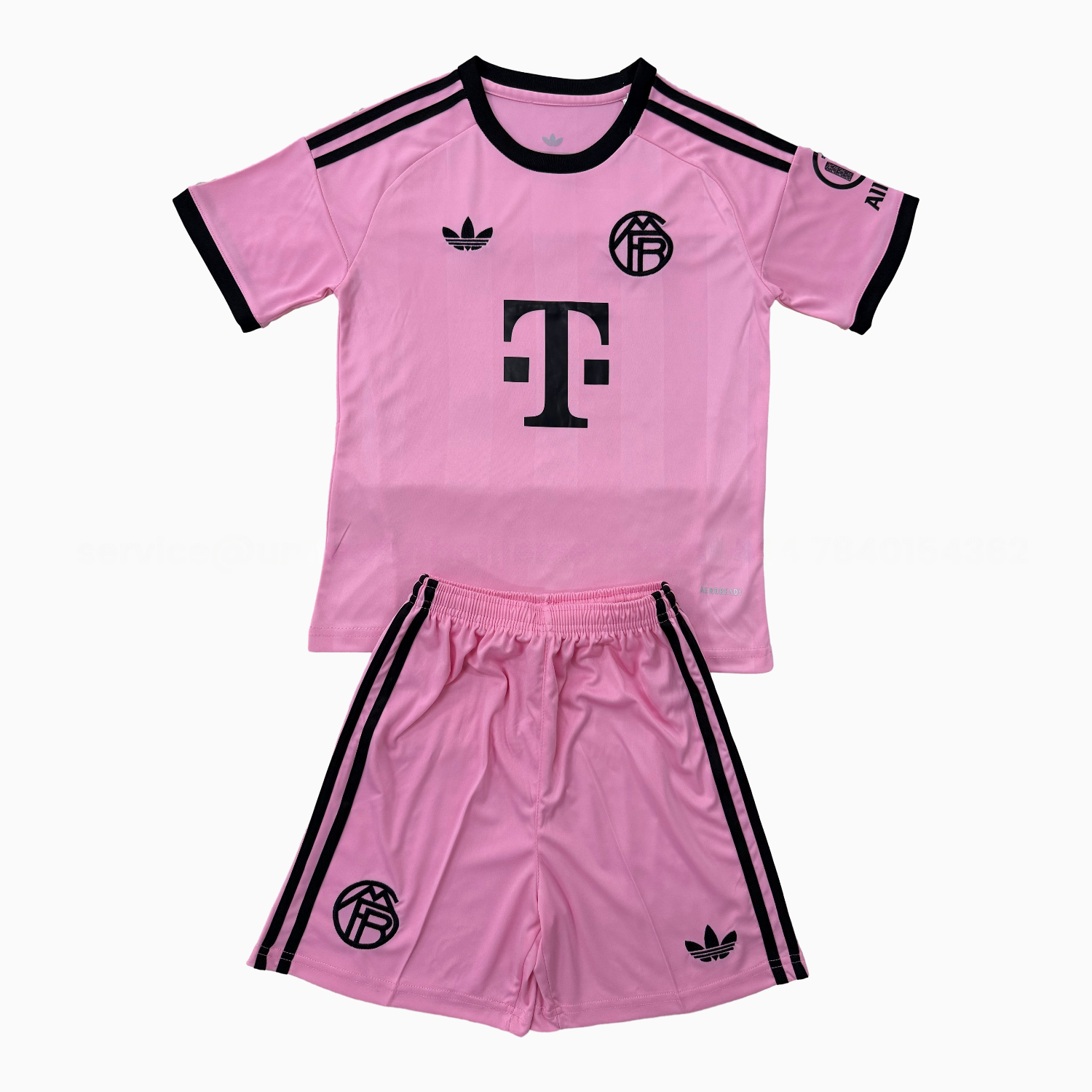 Bayern Munich 25-26 Pink Goalkeeper Kids Kit - ReplicasJersey