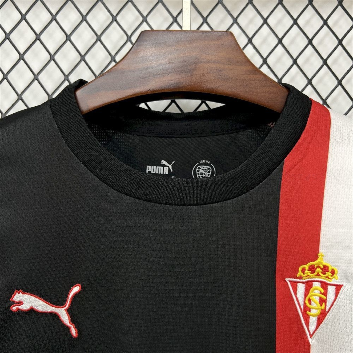 Sporting Gijon 25-26 Away Black Jersey - Fans Version - ReplicasJersey