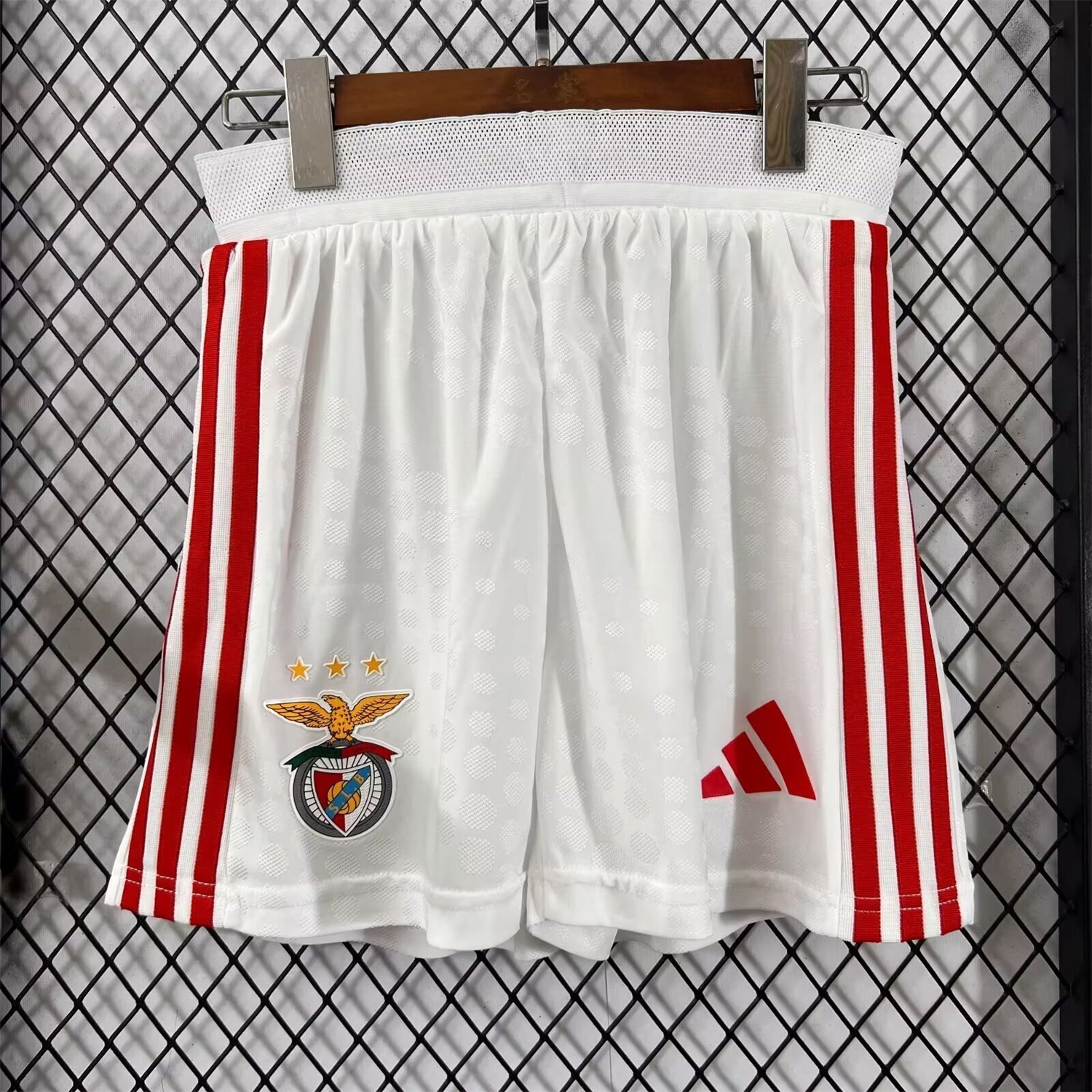 Benfica 25-26 Home White Shorts - Player Version - ReplicasJersey