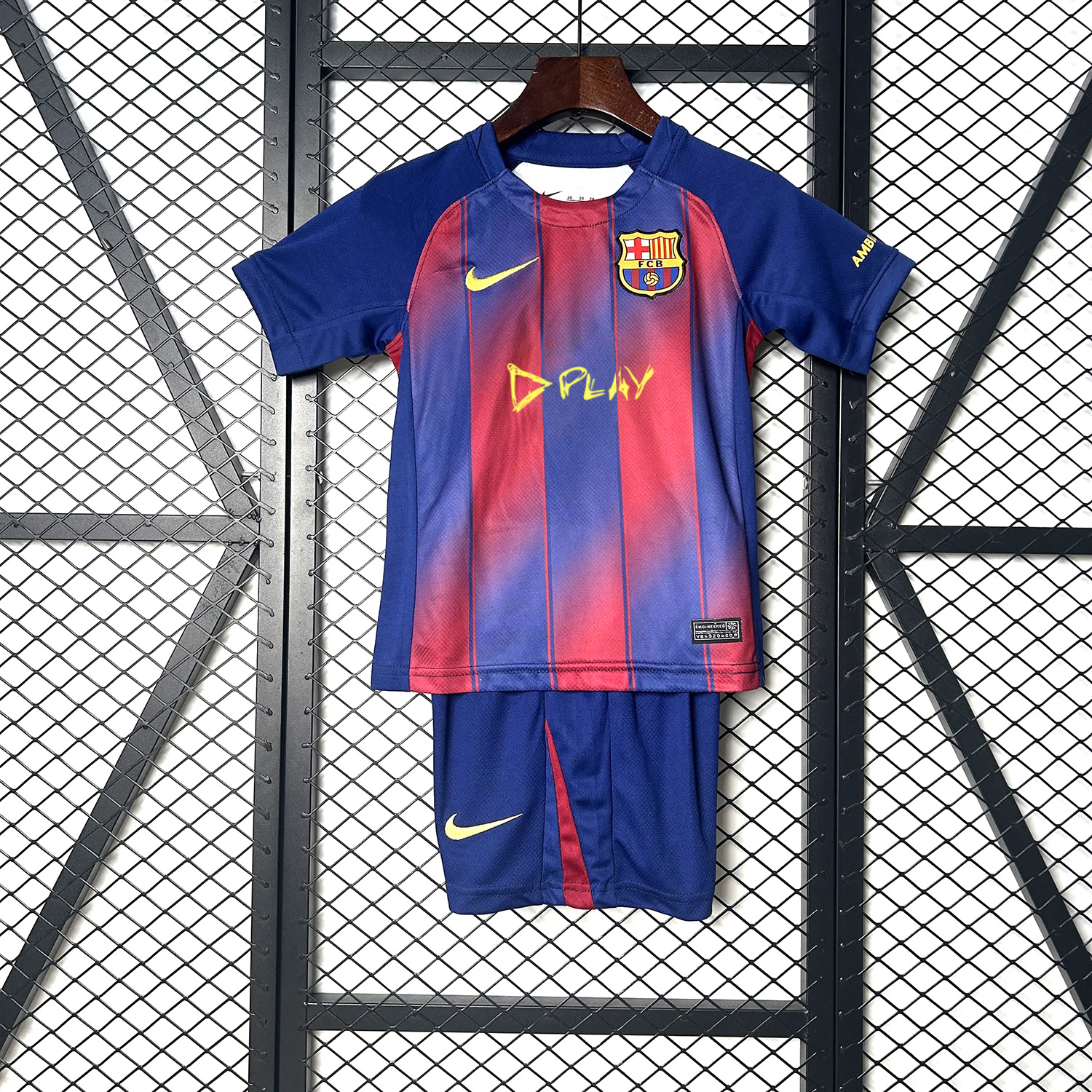 Barcelona 25-26 Ed Sheeran Home Special Kids Kit - Fans Version - ReplicasJersey