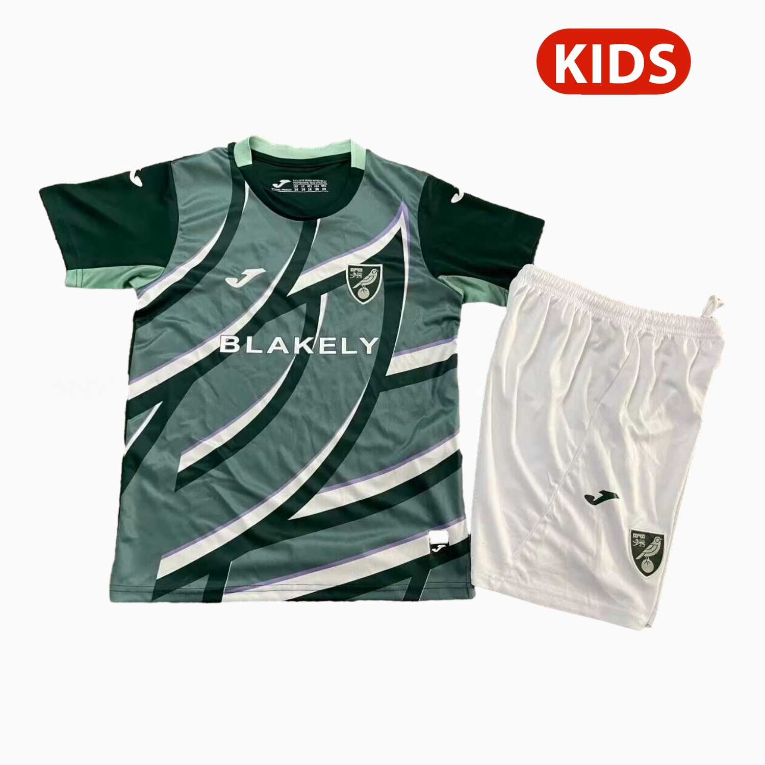 Norwich City 25-26 Away Kids Kit - ReplicasJersey