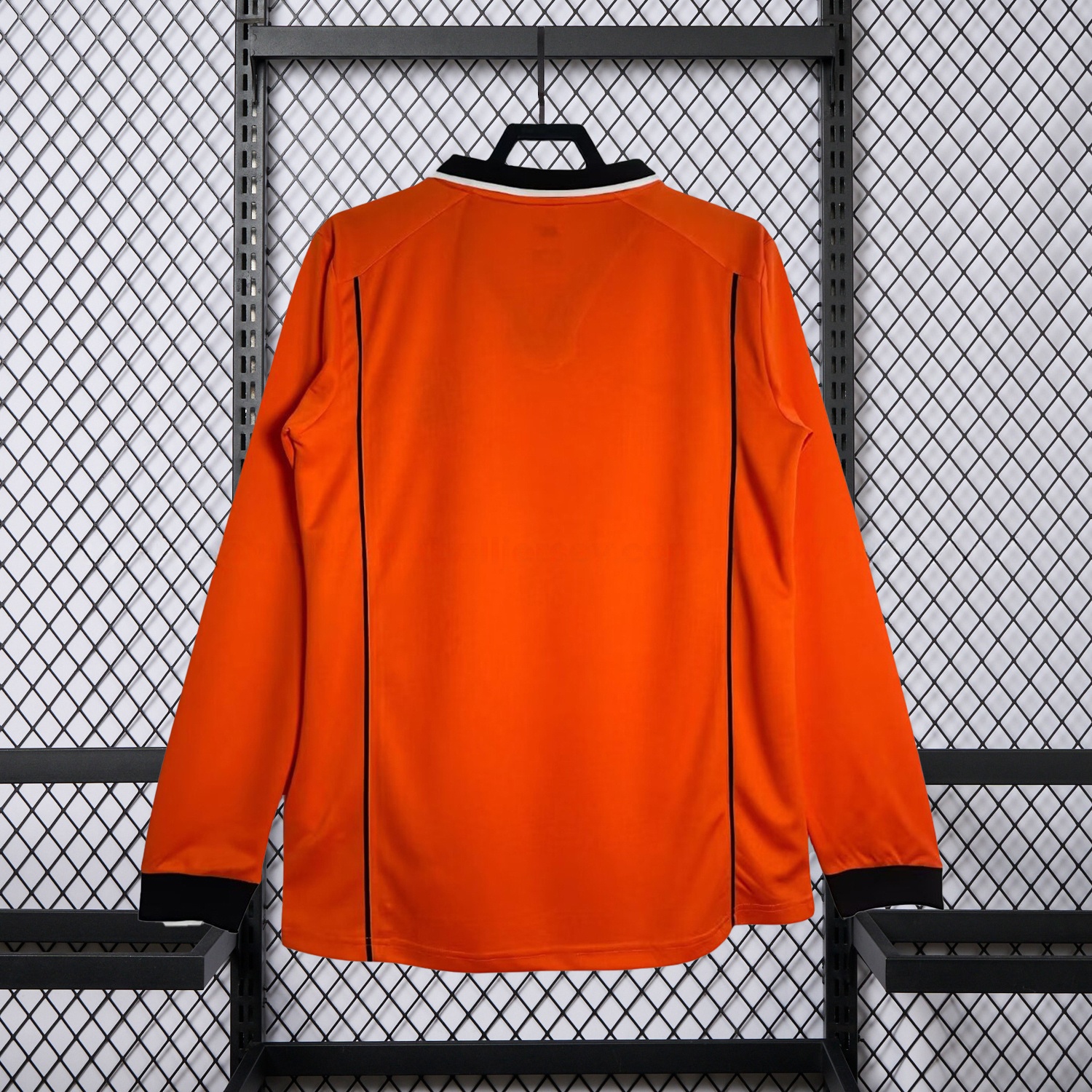 Retro Netherlands 1998 Home Long Sleeves Jersey - ReplicasJersey