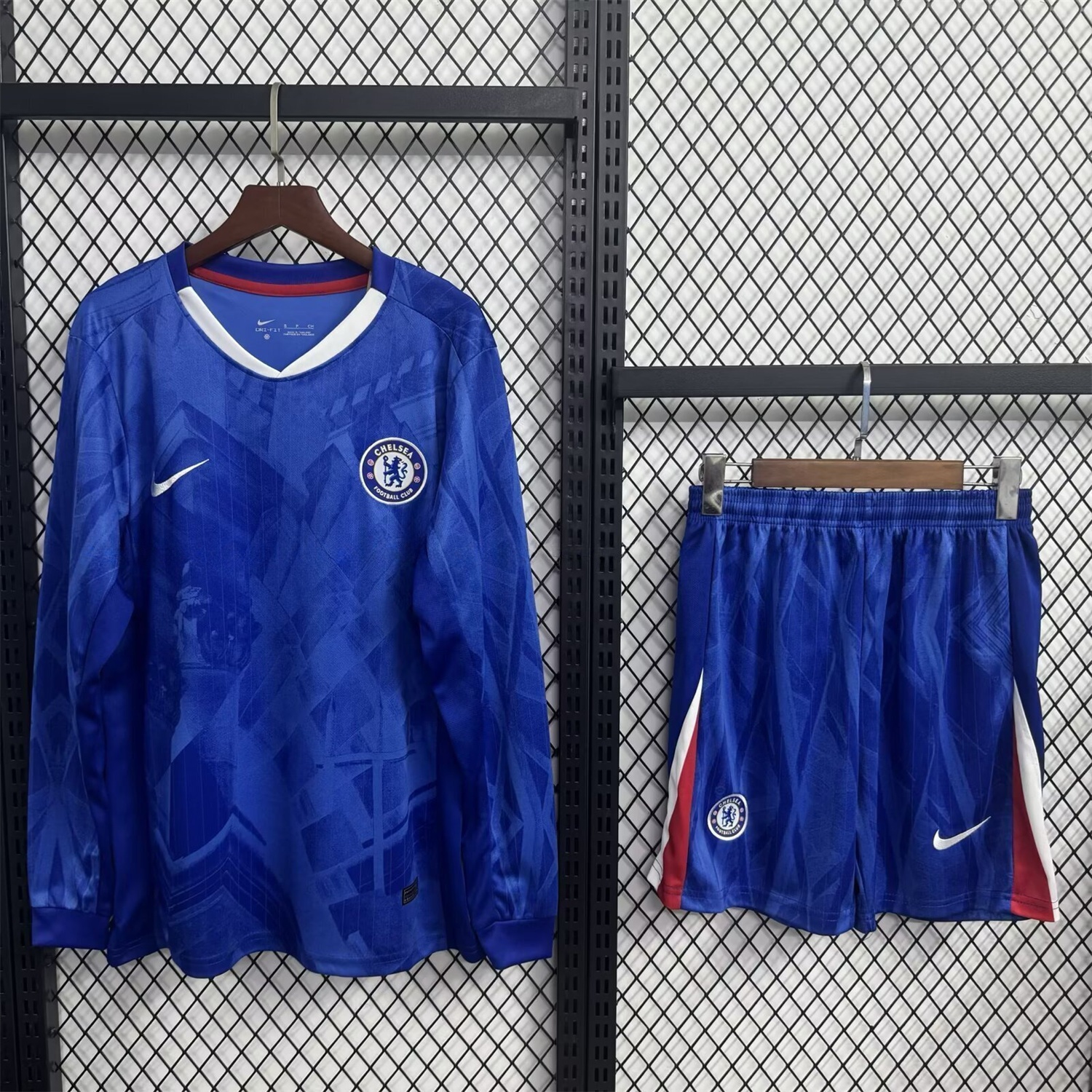 C.H.E.L.S.E.A 25-26 Home Long Sleeves Unsponsored Blue Kids Kit - ReplicasJersey