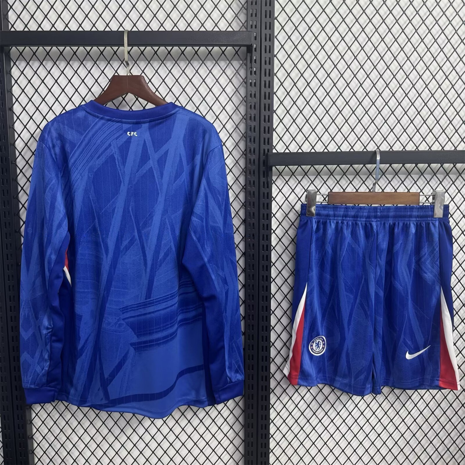 C.H.E.L.S.E.A 25-26 Home Long Sleeves Unsponsored Blue Kids Kit - ReplicasJersey