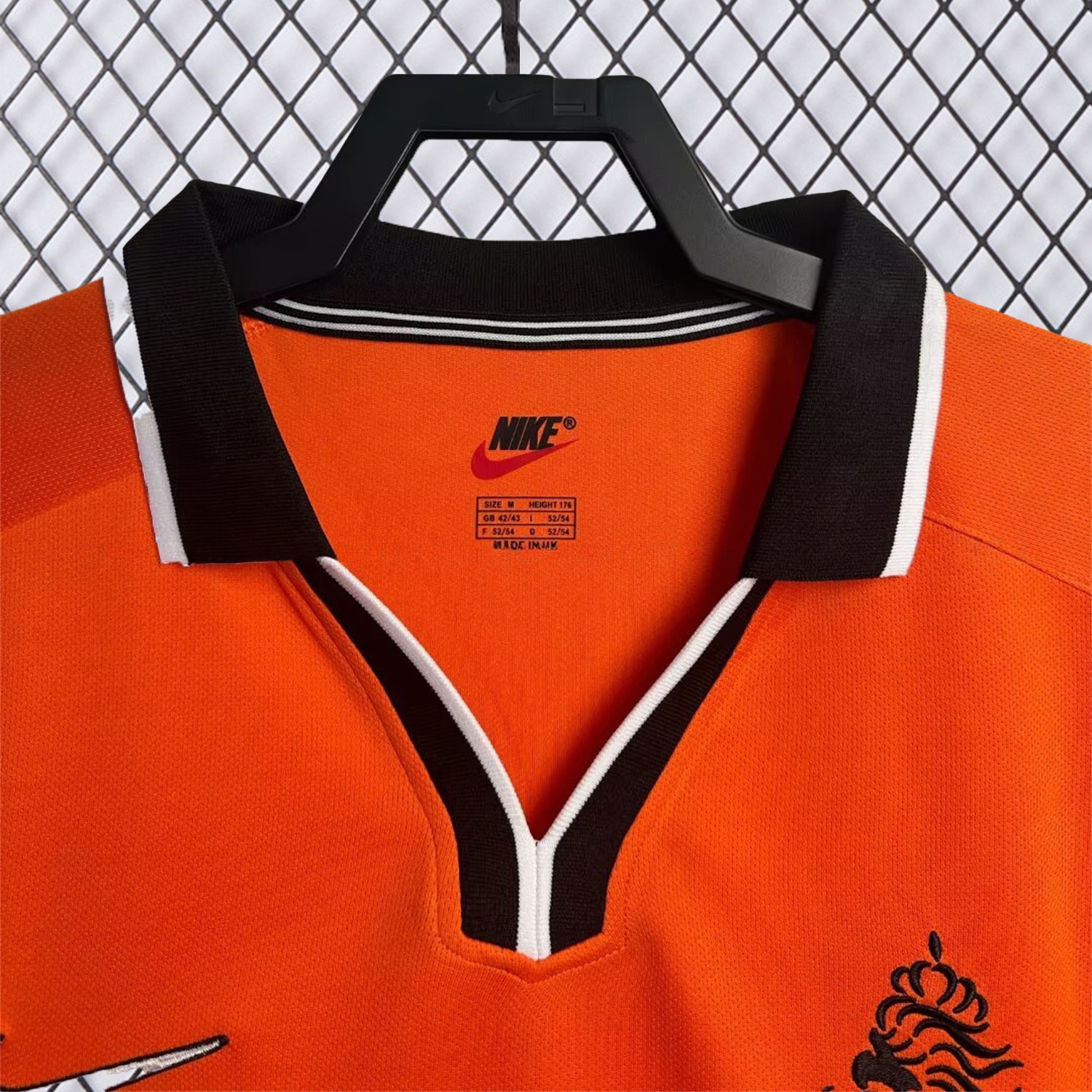 Retro Netherlands 1998 Home Long Sleeves Jersey - ReplicasJersey