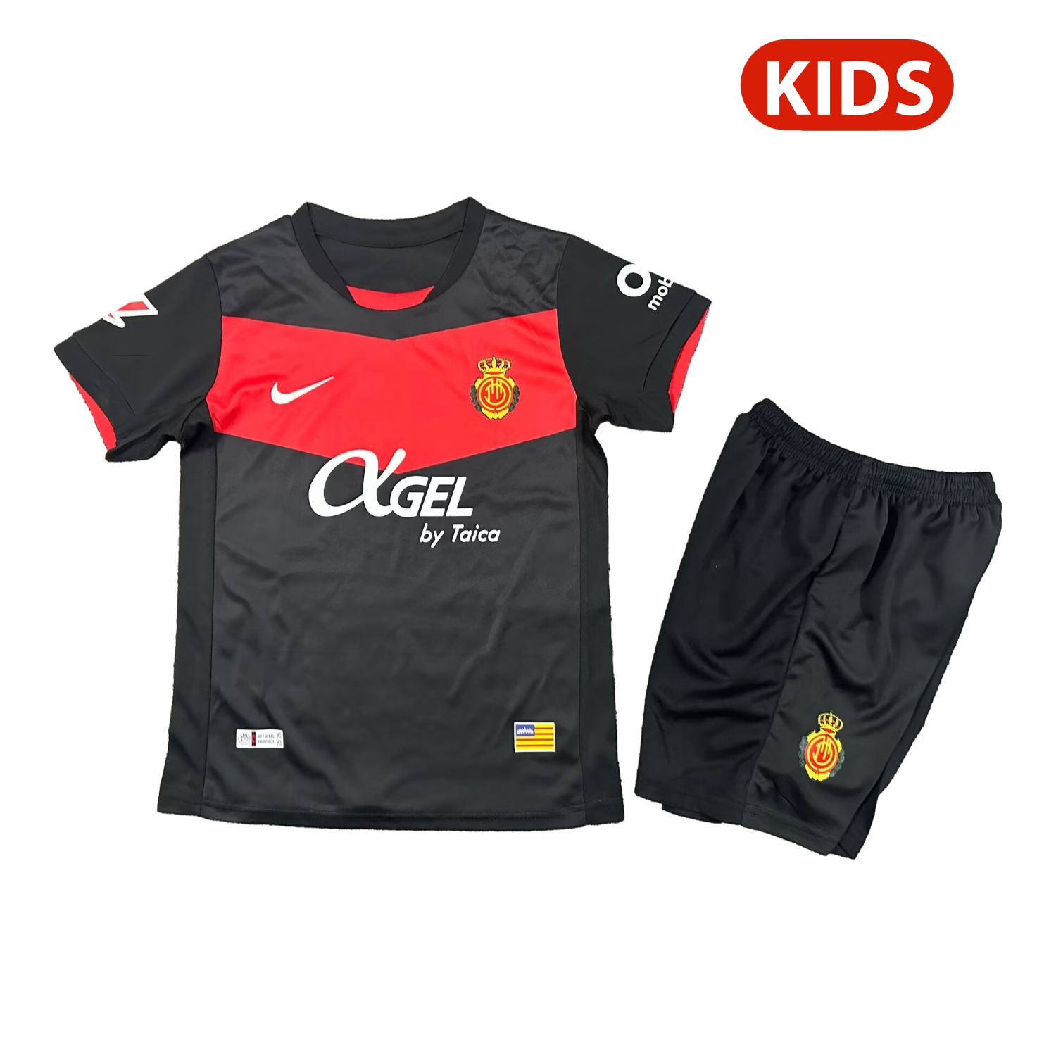Mallorca 25-26 Third Black Kids Kit - ReplicasJersey