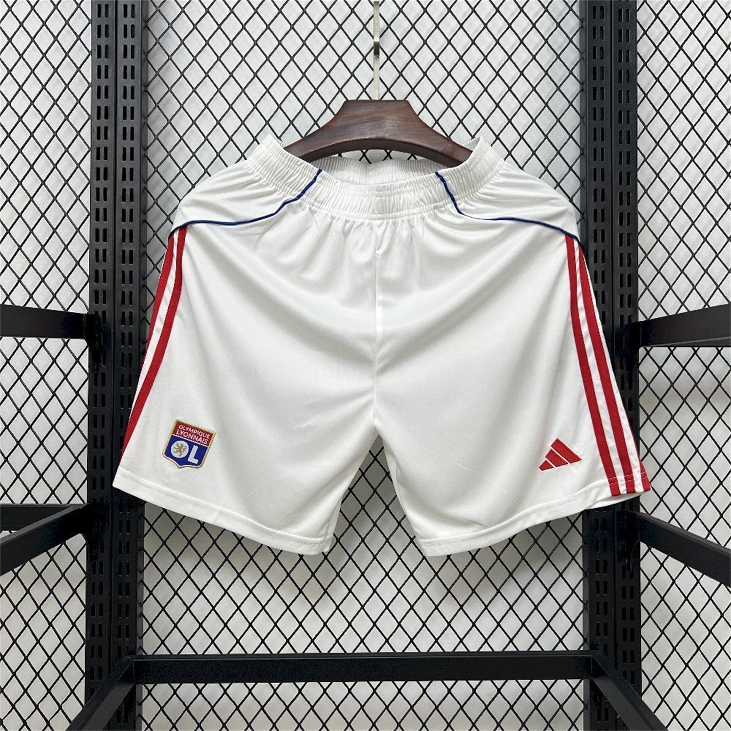 Lyon 25-26 Home White Shorts - Fans Version - ReplicasJersey